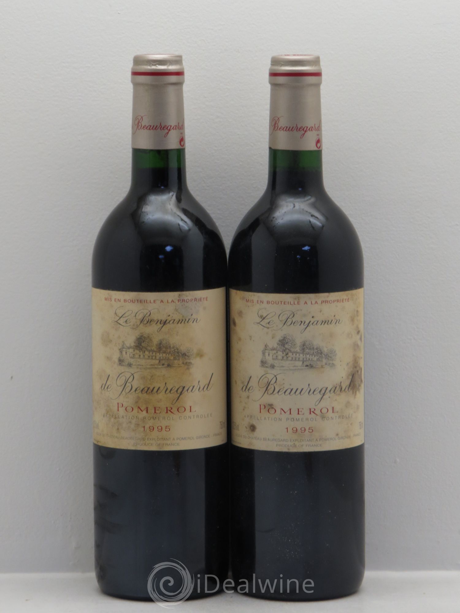 Pomerol Benjamin de Beauregard 1995 - Lot de 2 bouteilles - 0