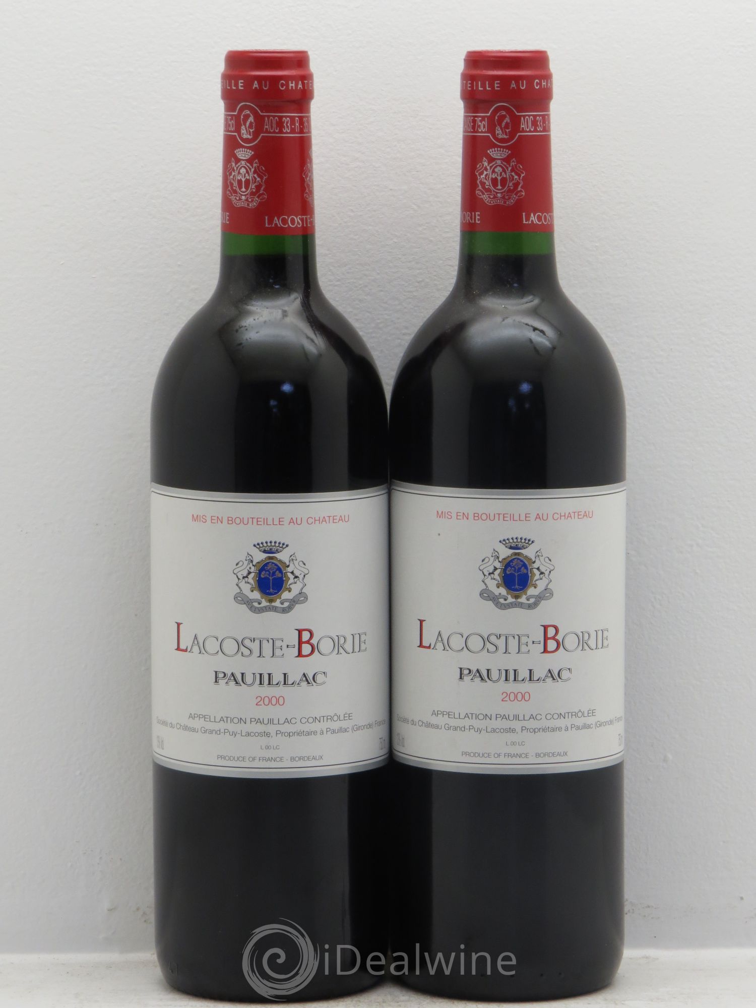 Lacoste Borie 2000 - Lot de 2 bouteilles - 0
