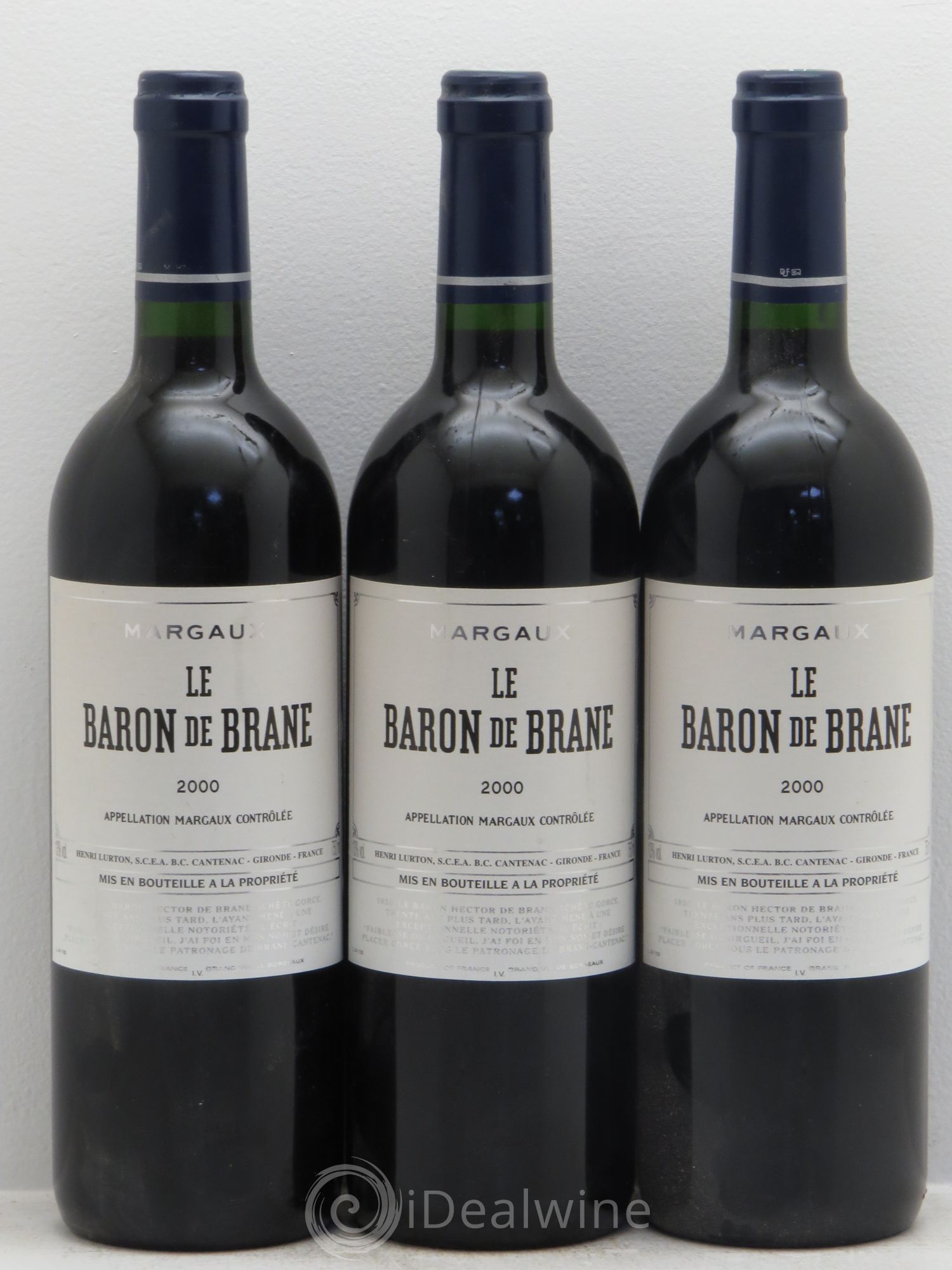 Baron de Brane Second Vin 2000 - Lot de 3 bouteilles - 0