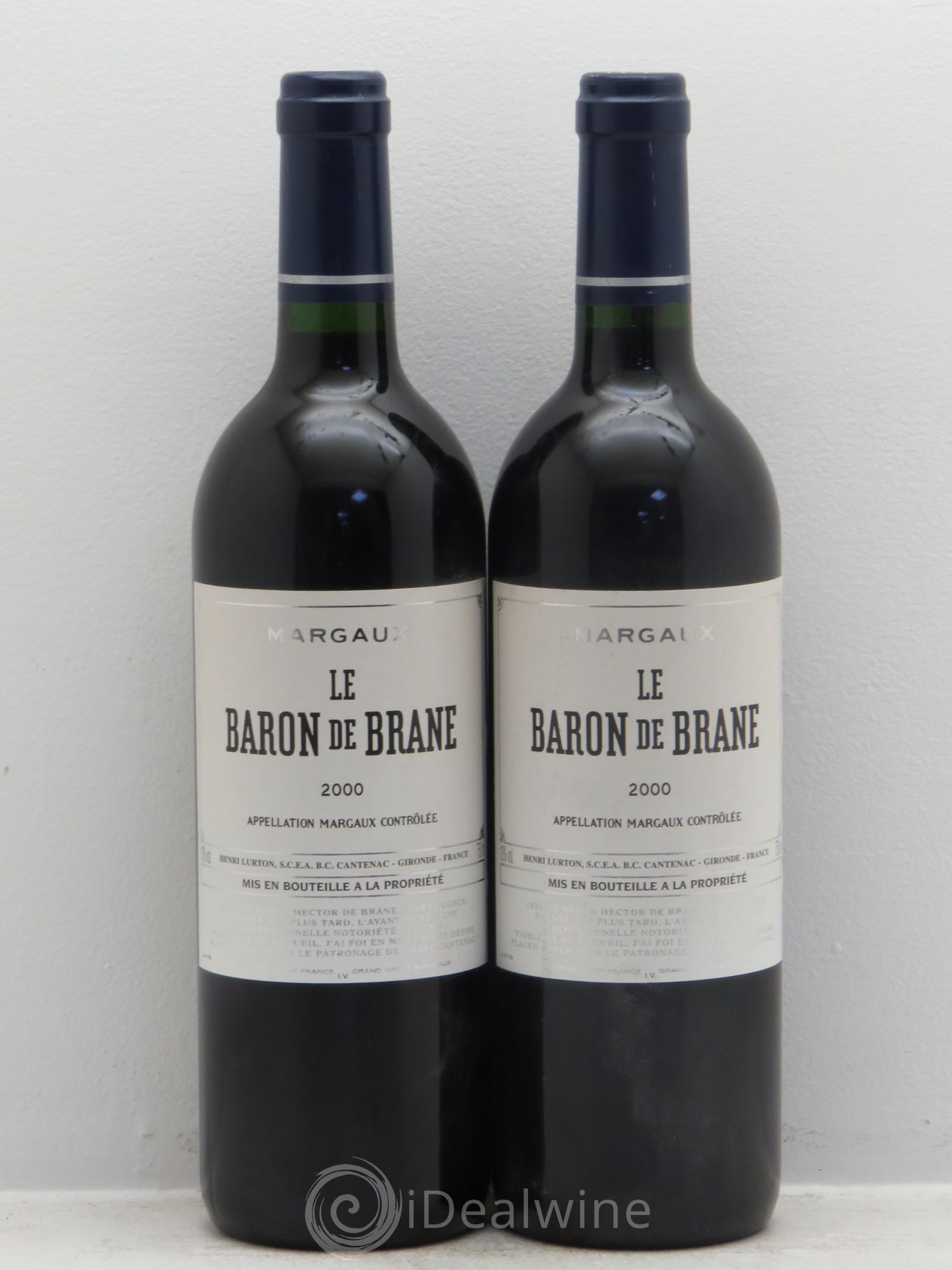Baron de Brane Second Vin 2000 - Lot de 2 bouteilles - 0