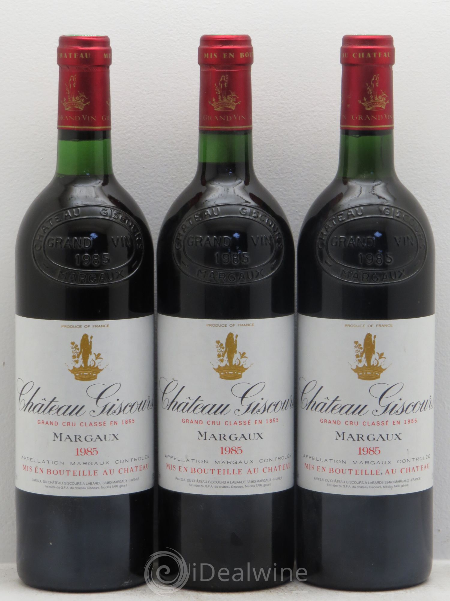 Château Giscours 3ème Grand Cru Classé 1985 - Lot de 3 bouteilles - 0