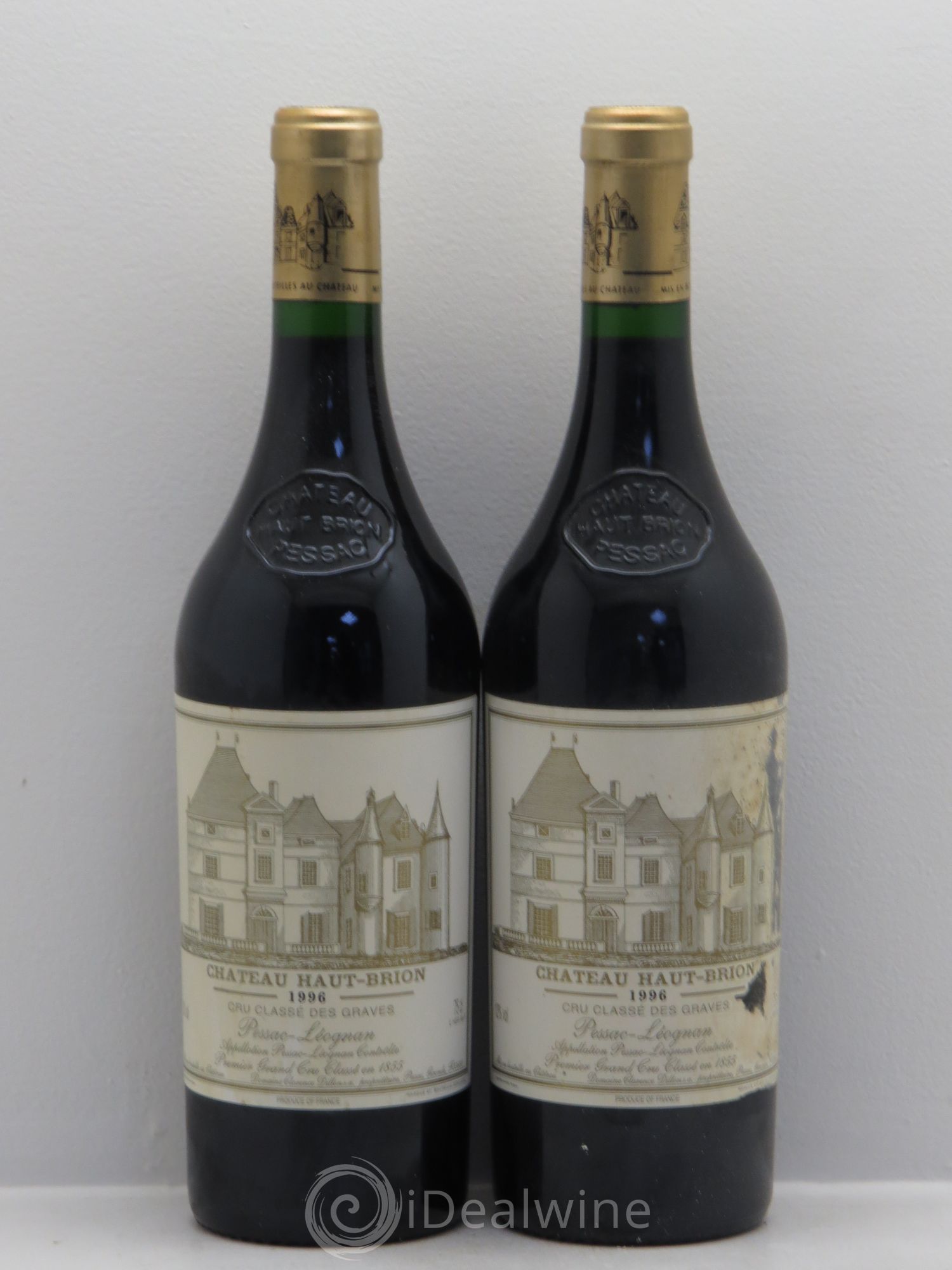Château Haut Brion 1er Grand Cru Classé 1996 - Lot de 2 bouteilles - 0