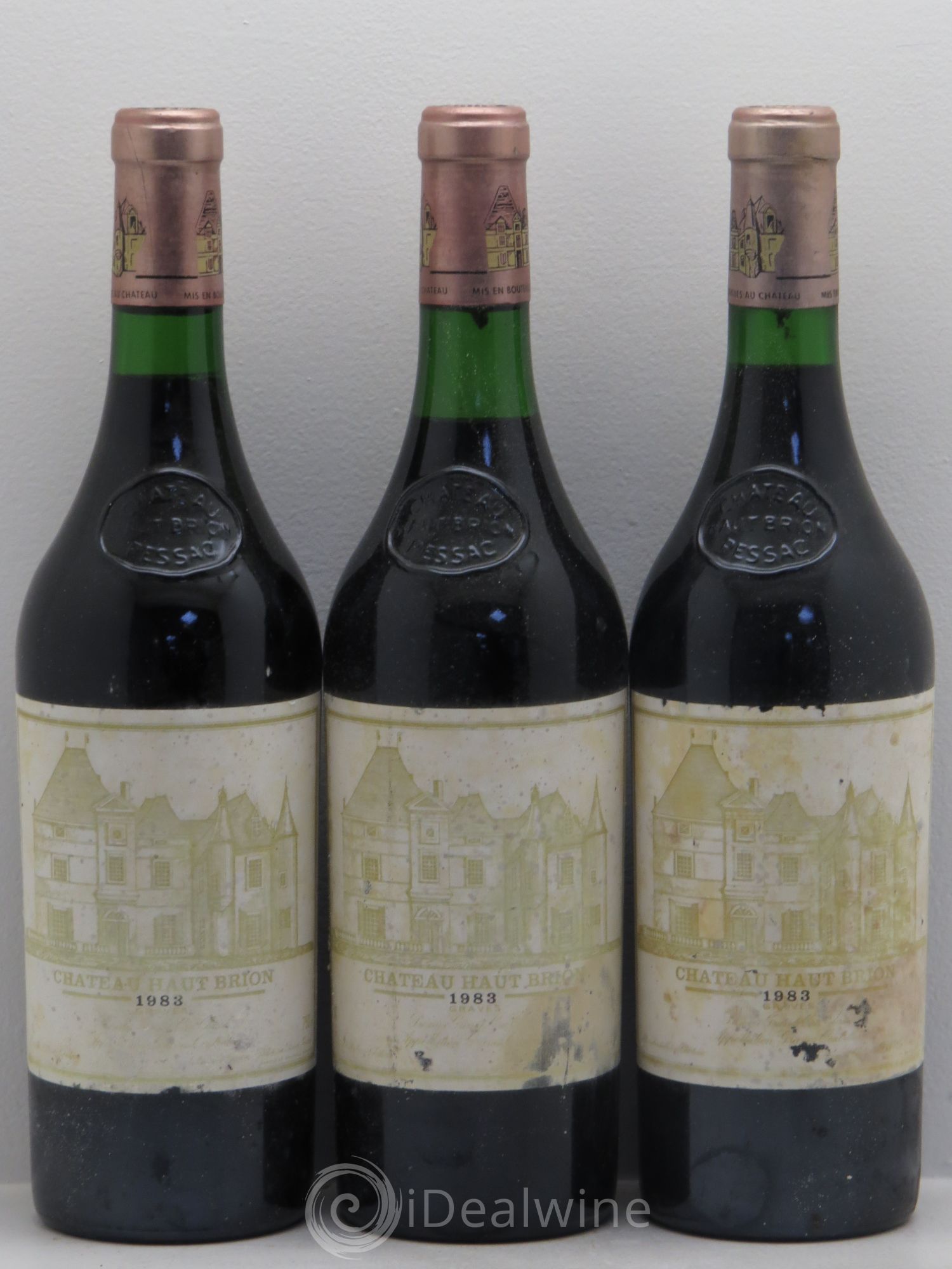 Château Haut Brion 1er Grand Cru Classé 1983 - Lot de 3 bouteilles - 0