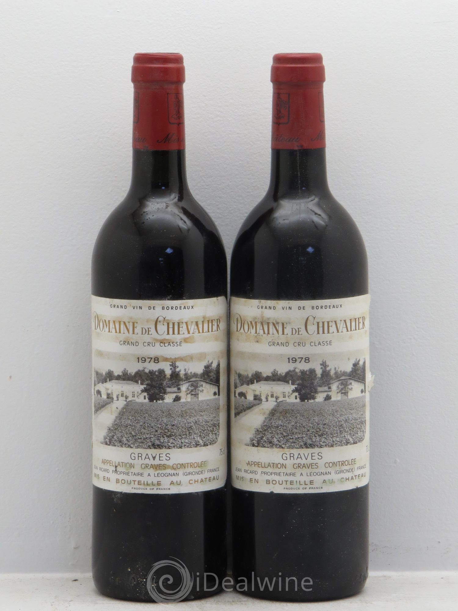 Domaine de Chevalier Cru Classé de Graves 1978 - Lot de 2 bouteilles - 0