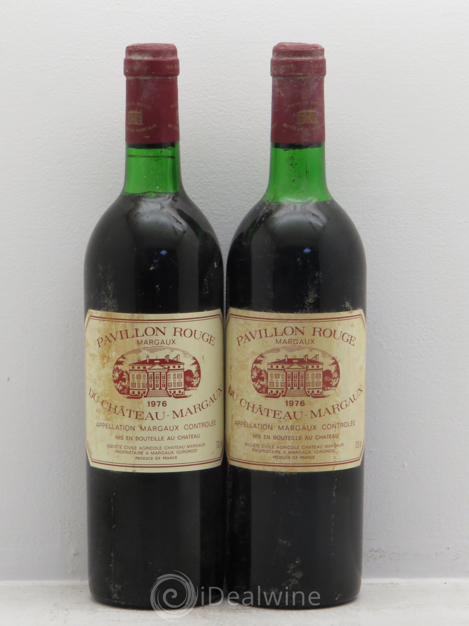 Pavillon Rouge du Château Margaux Second Vin 1976 - Lot de 2 bouteilles - 0