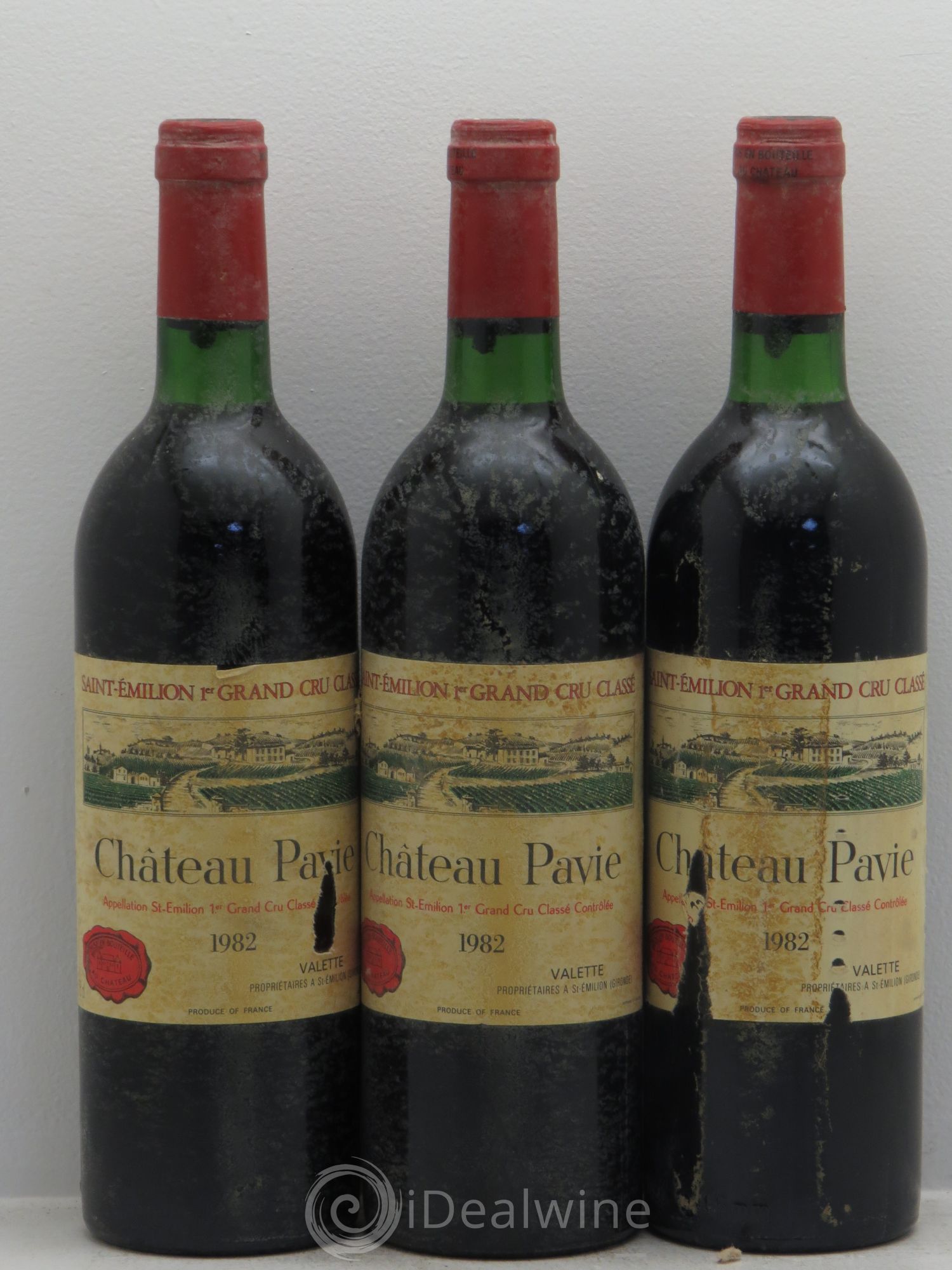 Château Pavie 1er Grand Cru Classé A 1982 - Lot de 3 bouteilles - 0