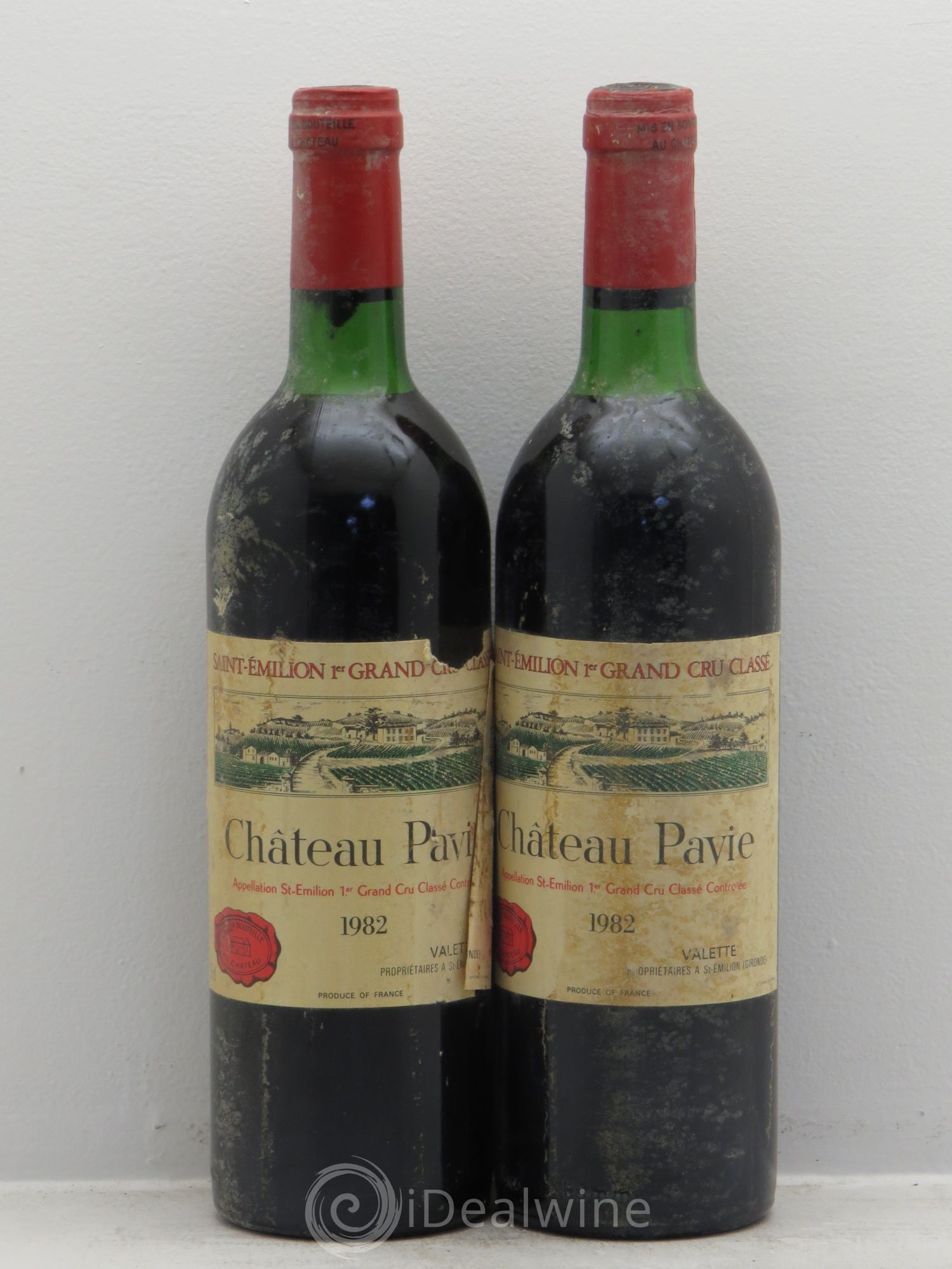 Château Pavie 1er Grand Cru Classé A 1982 - Lot de 2 bouteilles - 0