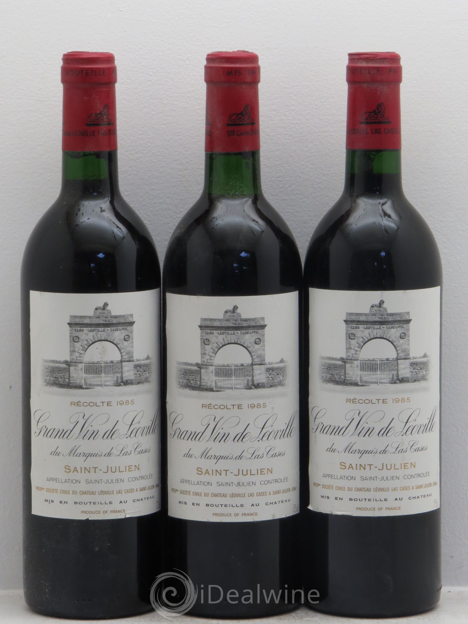 Château Léoville Las Cases 2ème Grand Cru Classé 1985 - Lot de 3 bouteilles - 0