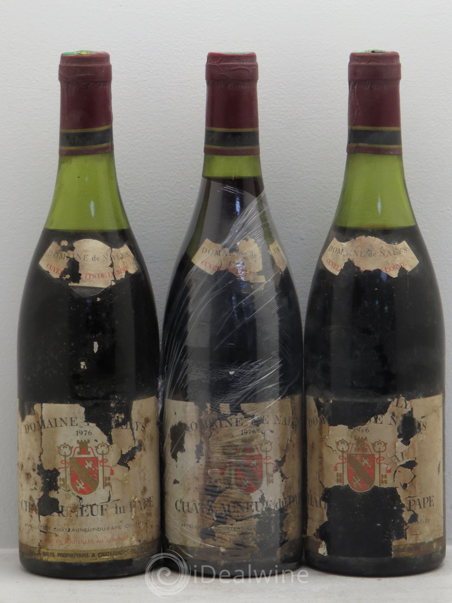 Châteauneuf-du-Pape Château de Nalys Cuvée du Puits de l'ame 1976 - Lot de 3 bouteilles - 0
