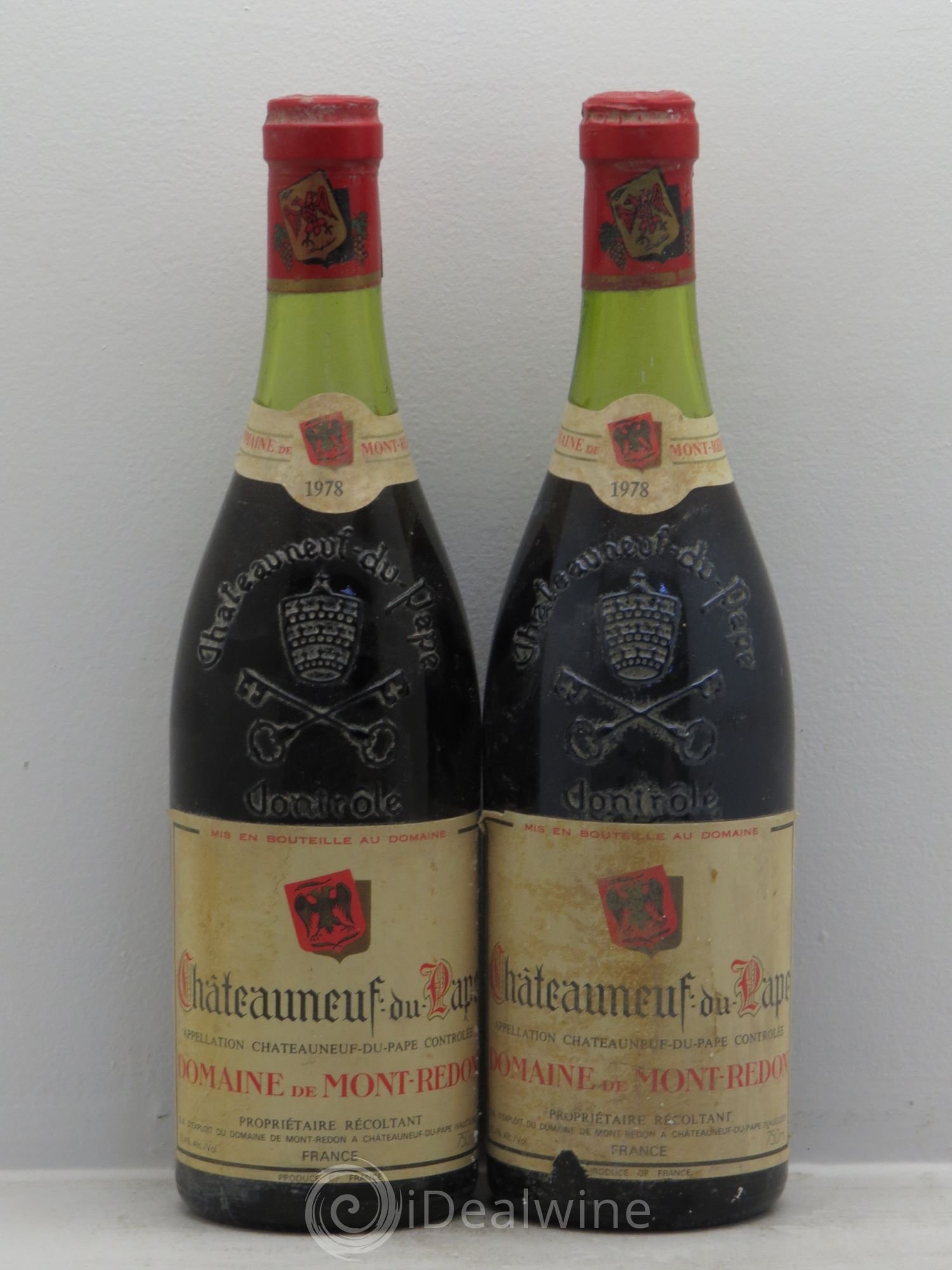 Châteauneuf-du-Pape Château Mont-Redon Famille Abeille-Fabre 1978 - Lot de 2 bouteilles - 0