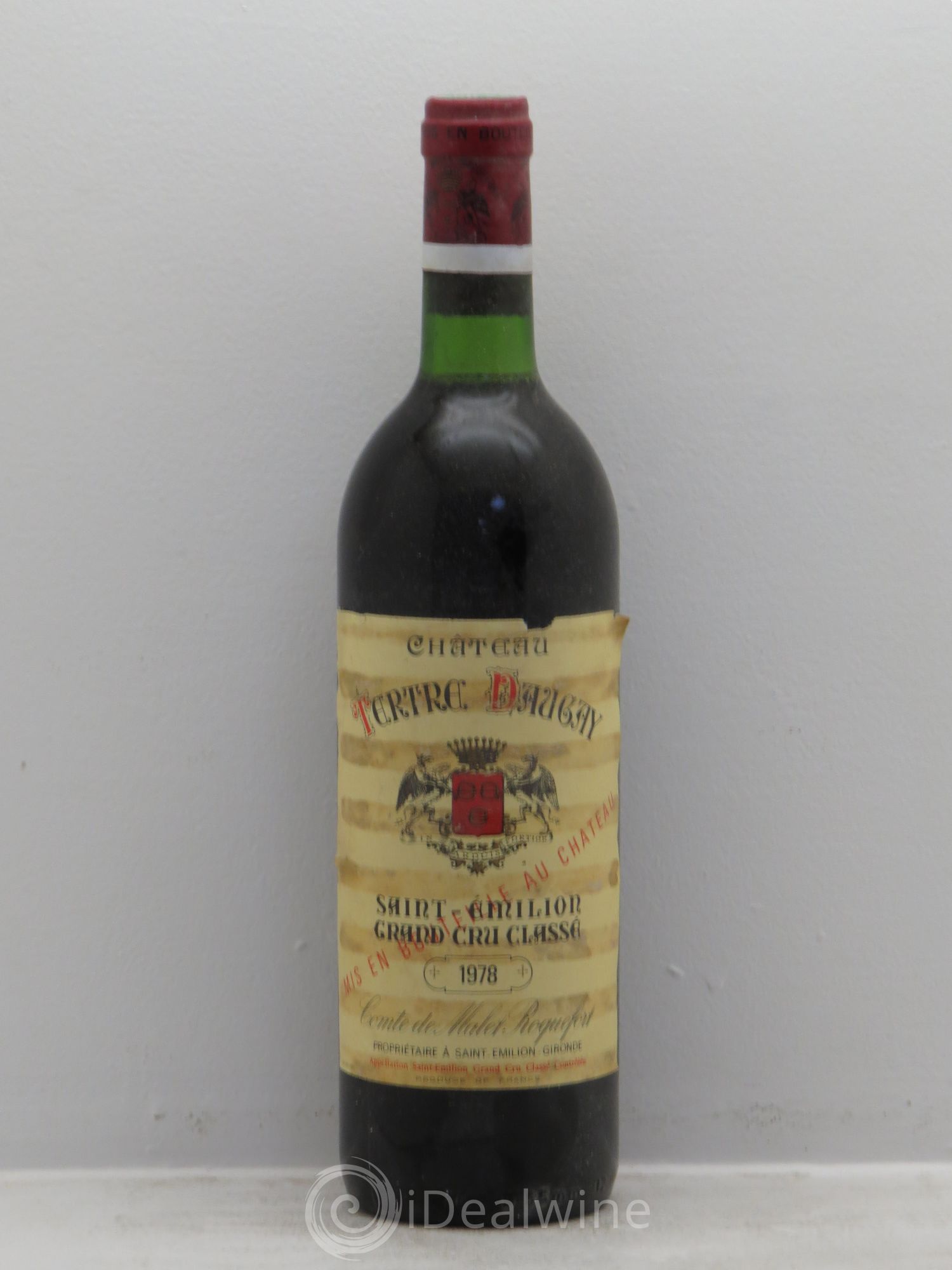 Château Tertre Daugay Grand Cru Classé 1978 - Lot de 1 bouteille - 0