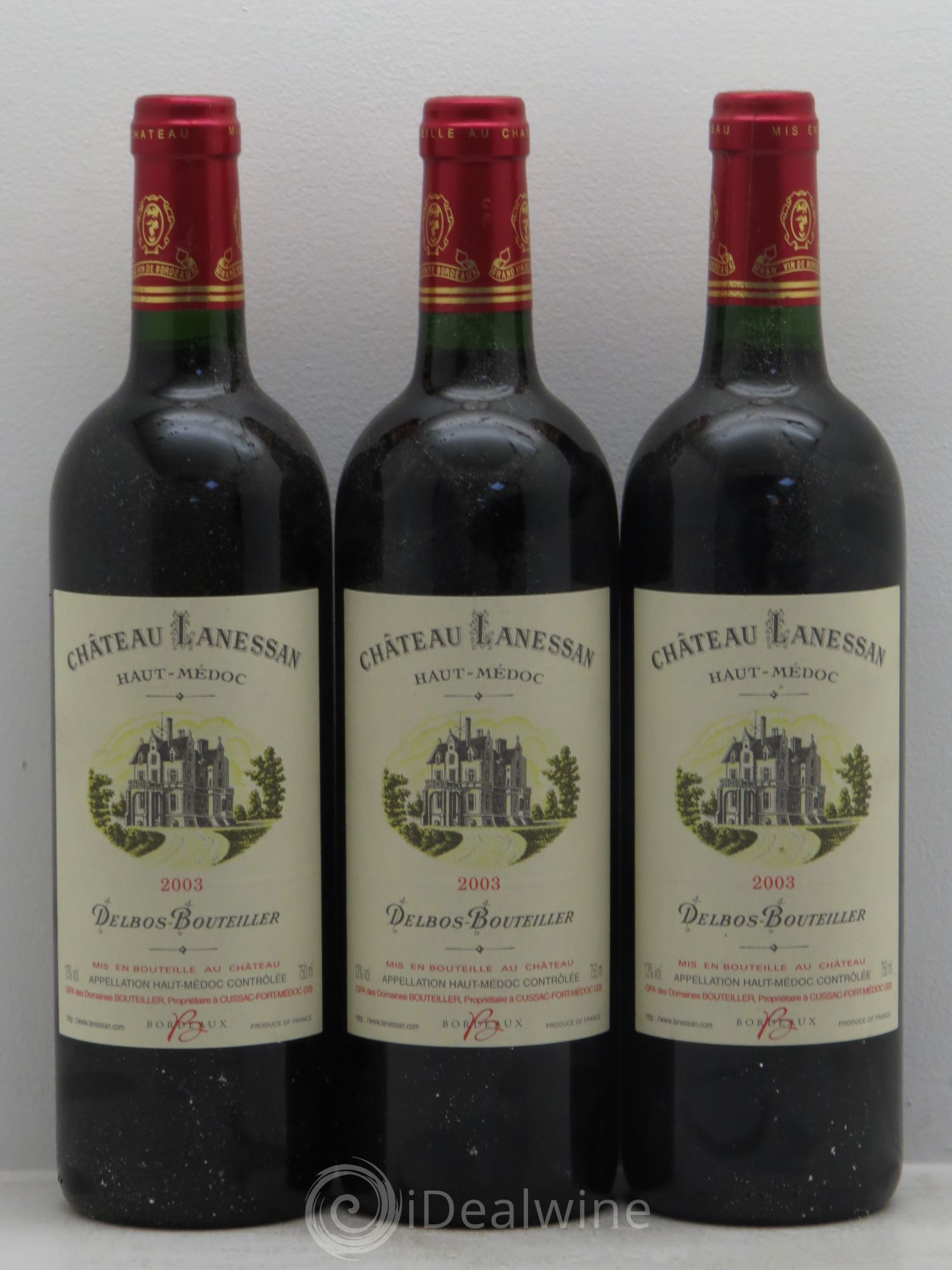 Château Lanessan Cru Bourgeois 2003 - Lot de 3 bouteilles - 0