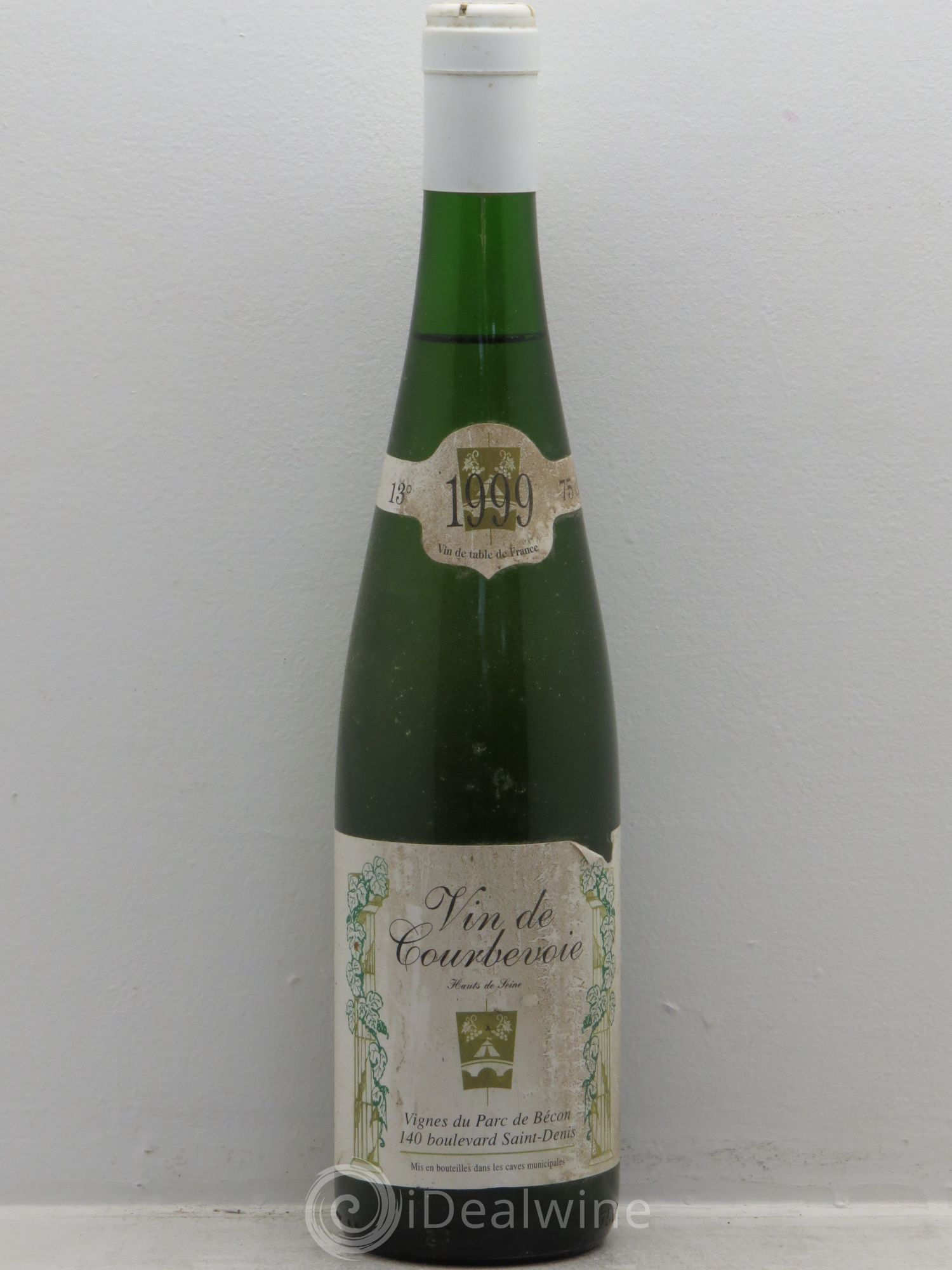Divers Vin de Courbevoie Vigne du Parc de Bécon (sans prix de réserve) 1999 - Posten von 1 Flasche - 0
