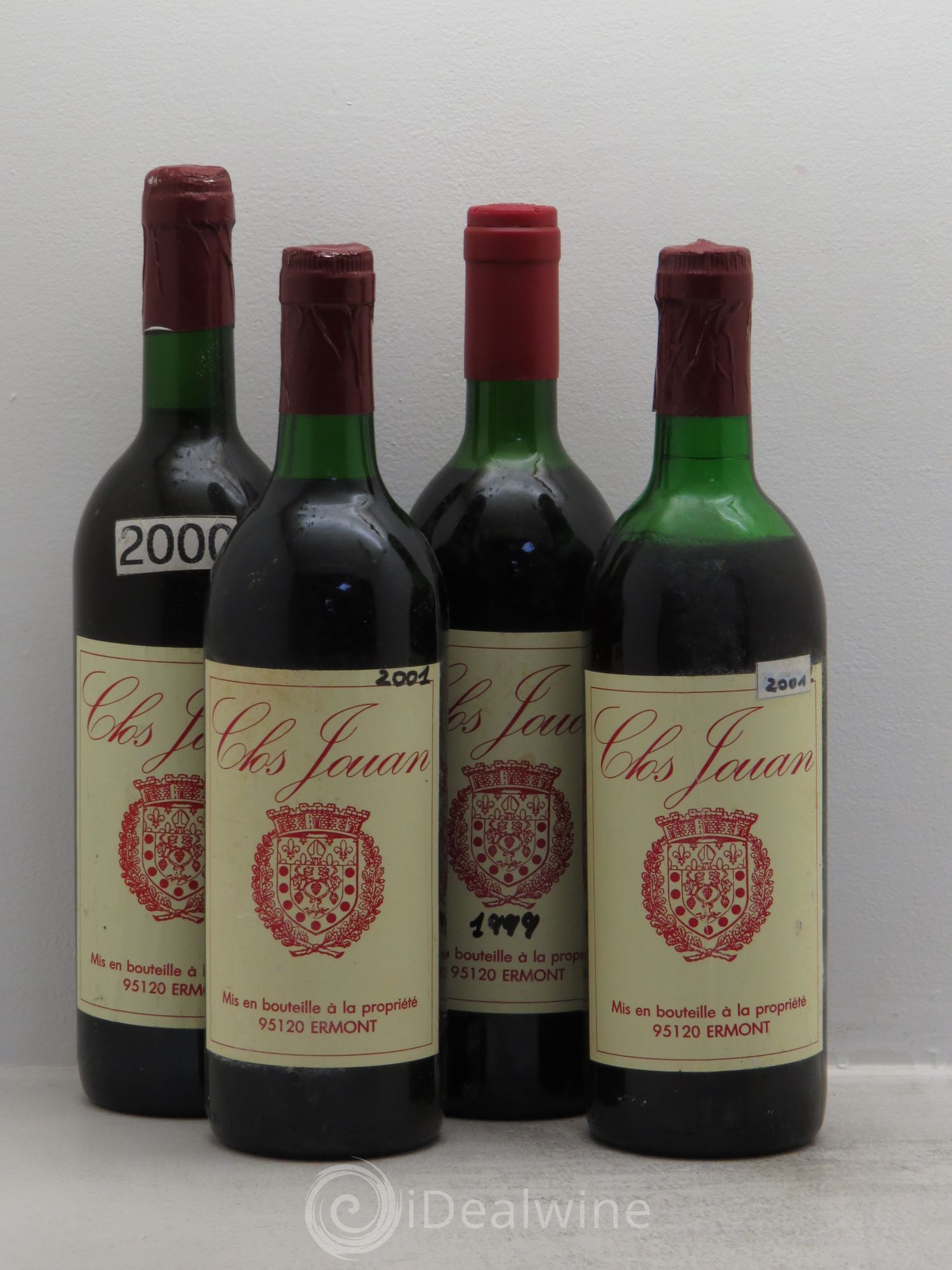 Divers Clos Jouan Ermont (1999,2000, 2001) (sans prix de réserve) - Posten von 4 Flaschen - 0