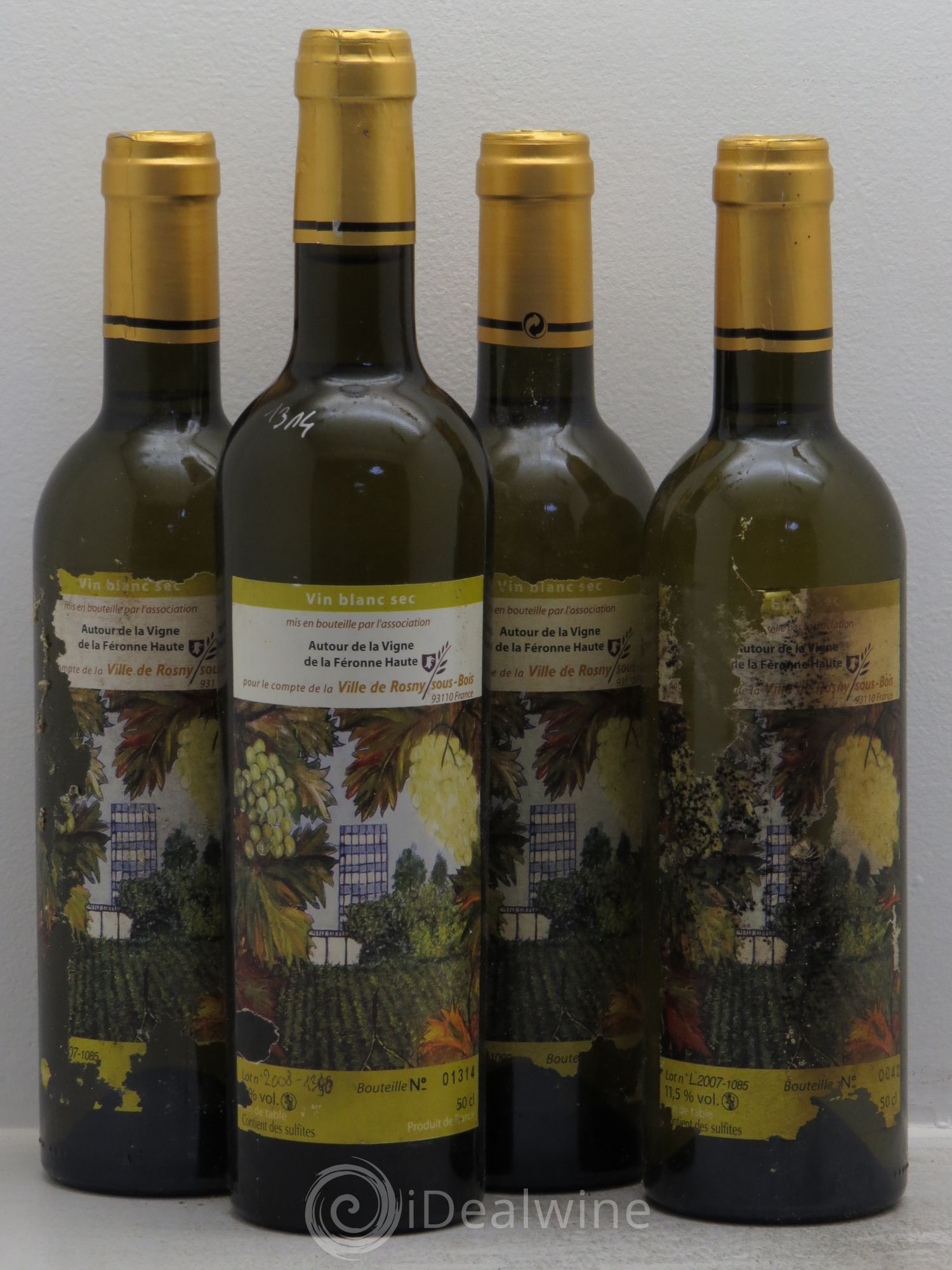 Divers Vin de Rosny Sous Bois (2007, 2008) (sans prix de réserve) - Posten von 4 Flaschen - 0