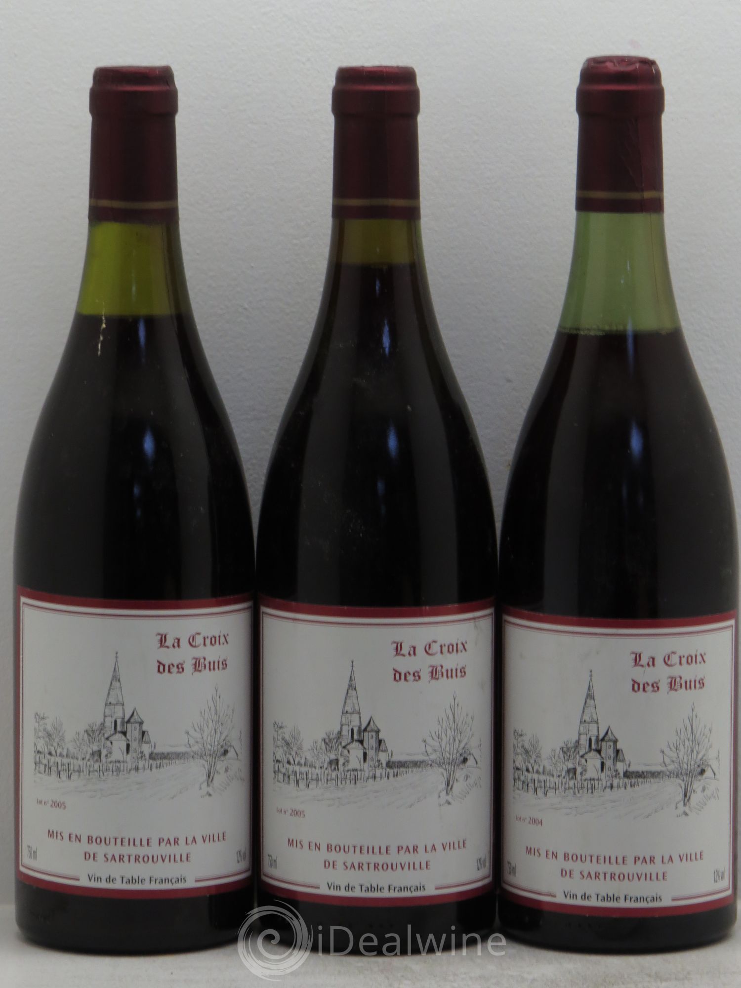 Divers La Croix des Buis Sartrouville (2004 2005) (sans prix de réserve) - Posten von 3 Flaschen - 0