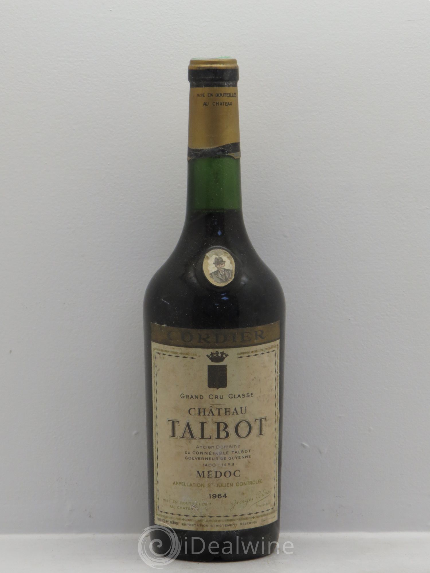 Château Talbot 4ème Grand Cru Classé 1964 - Lot de 1 bouteille - 0