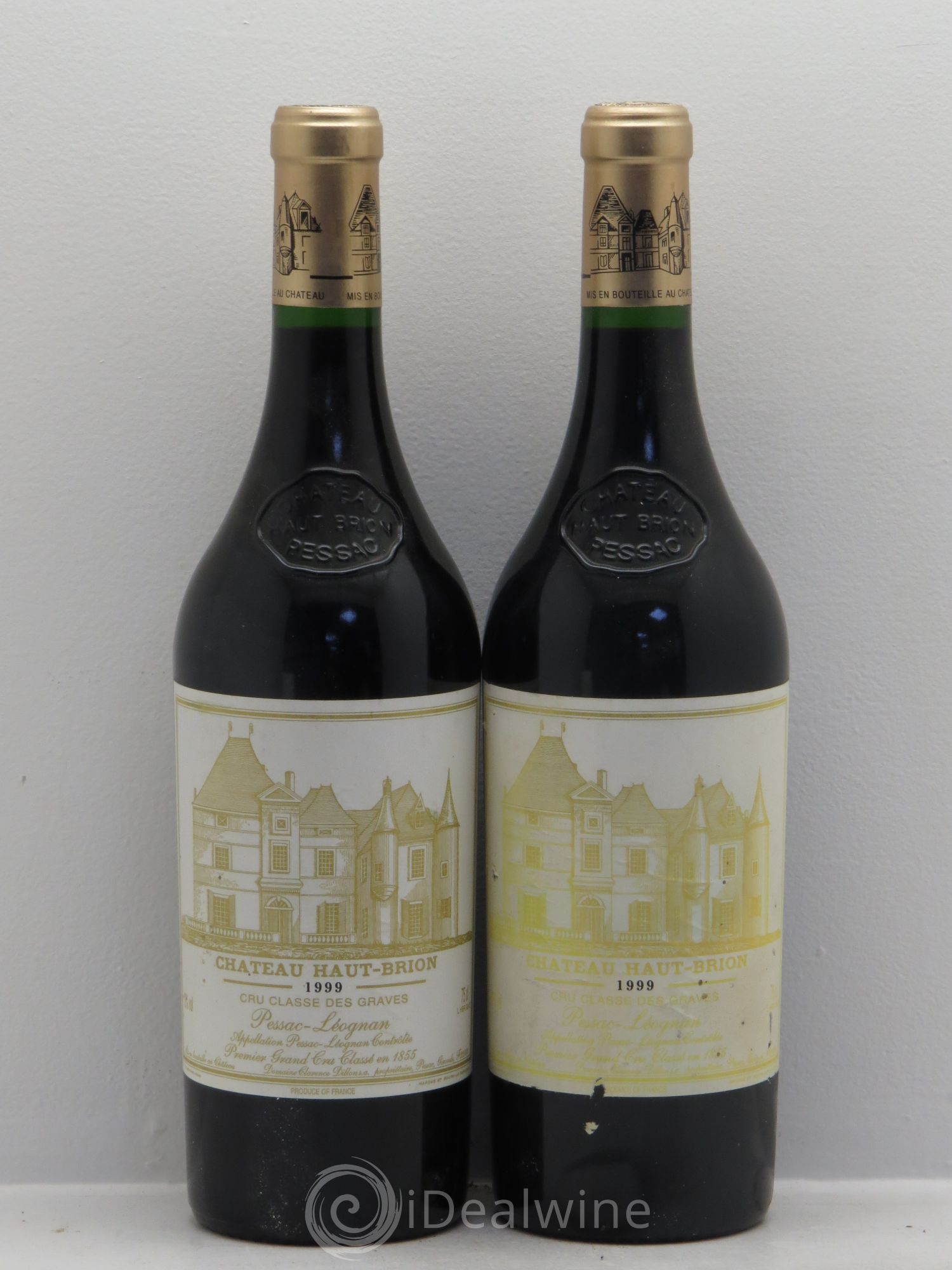 Château Haut Brion 1er Grand Cru Classé 1999 - Lot de 2 bouteilles - 0