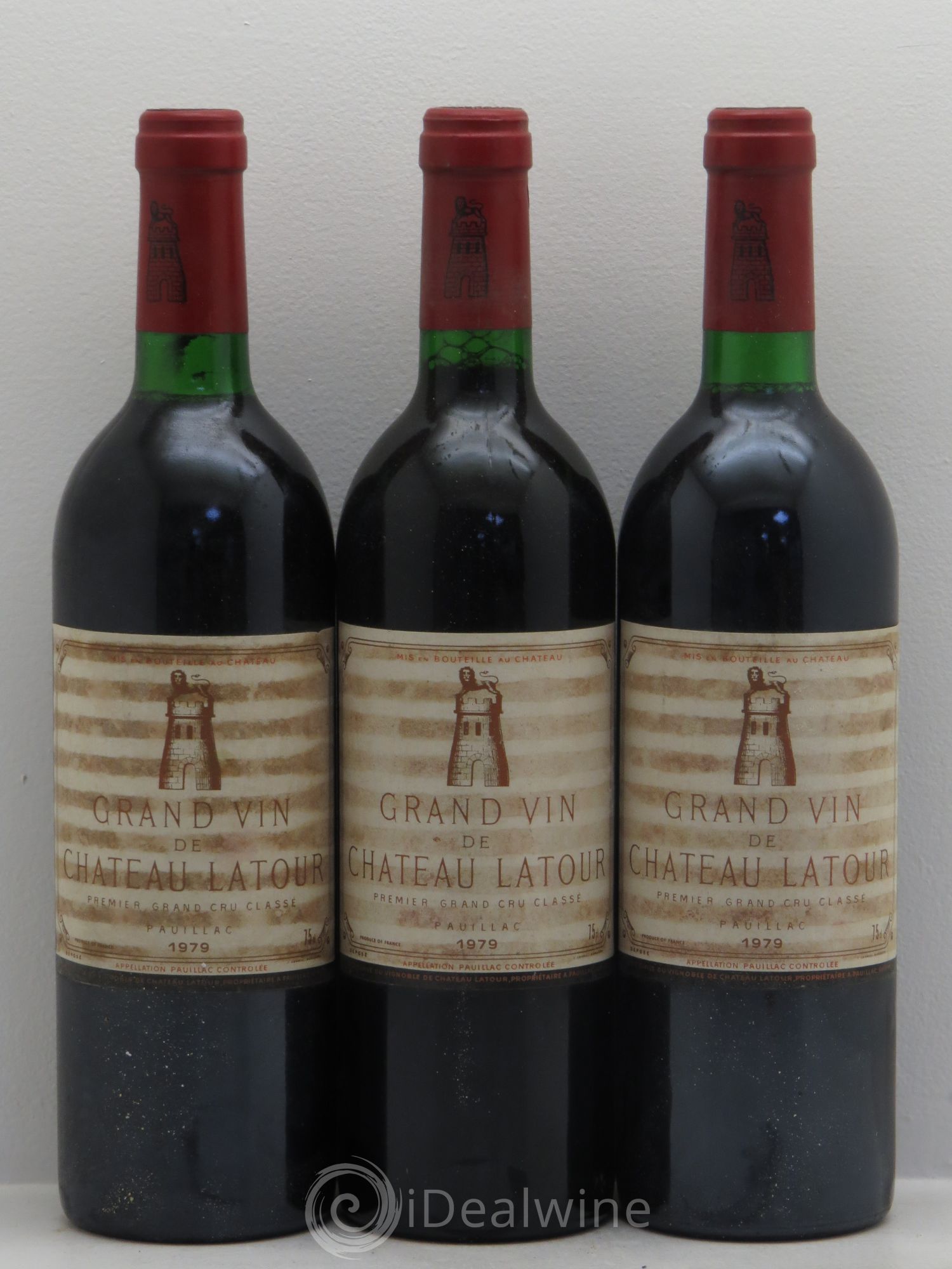 Château Latour 1er Grand Cru Classé 1979 - Lot de 3 bouteilles - 0