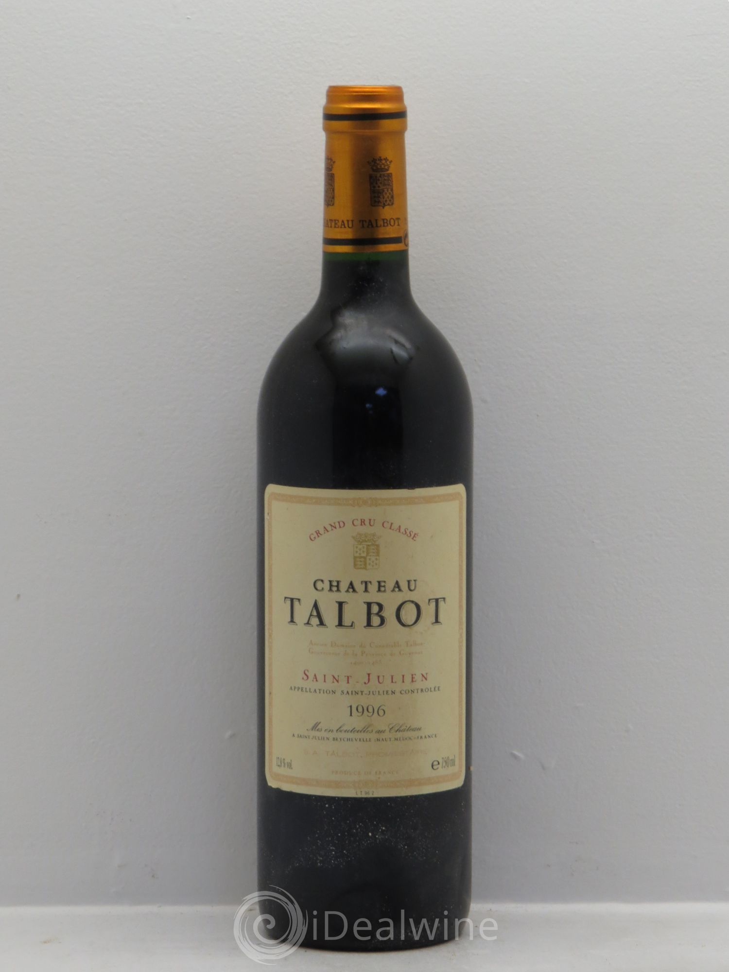 Château Talbot 4ème Grand Cru Classé 1996 - Lot de 1 bouteille - 0