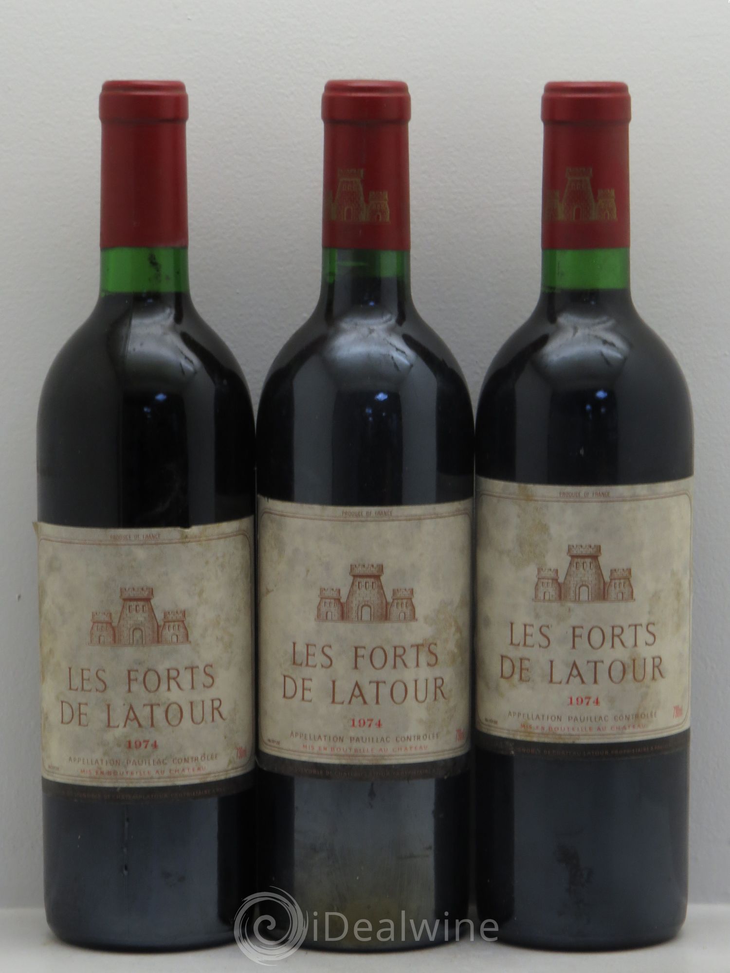 Les Forts de Latour Second Vin 1974 - Lot de 3 bouteilles - 0