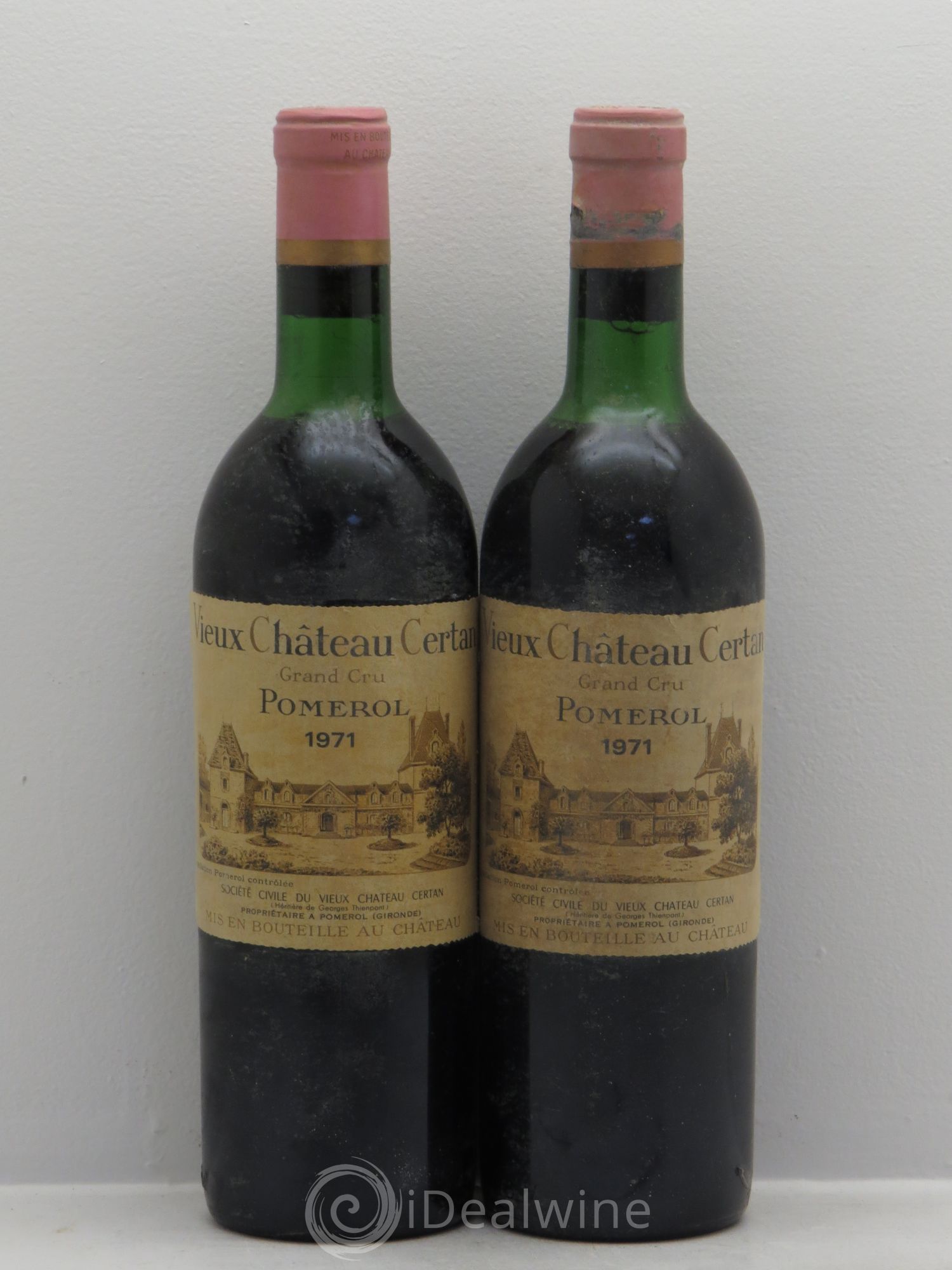 Vieux Château Certan 1971 - Lot de 2 bouteilles - 0