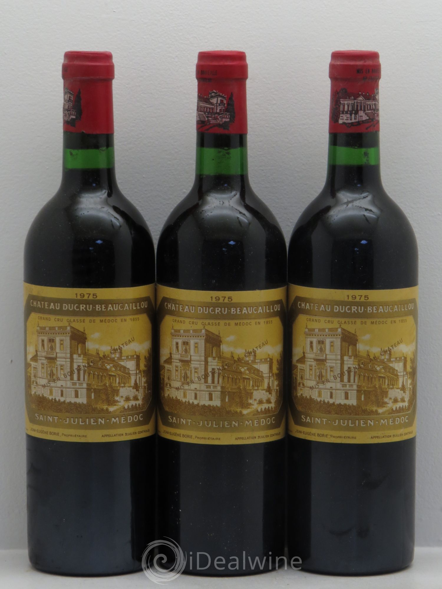 Château Ducru Beaucaillou 2ème Grand Cru Classé 1975 - Lot de 3 bouteilles - 0
