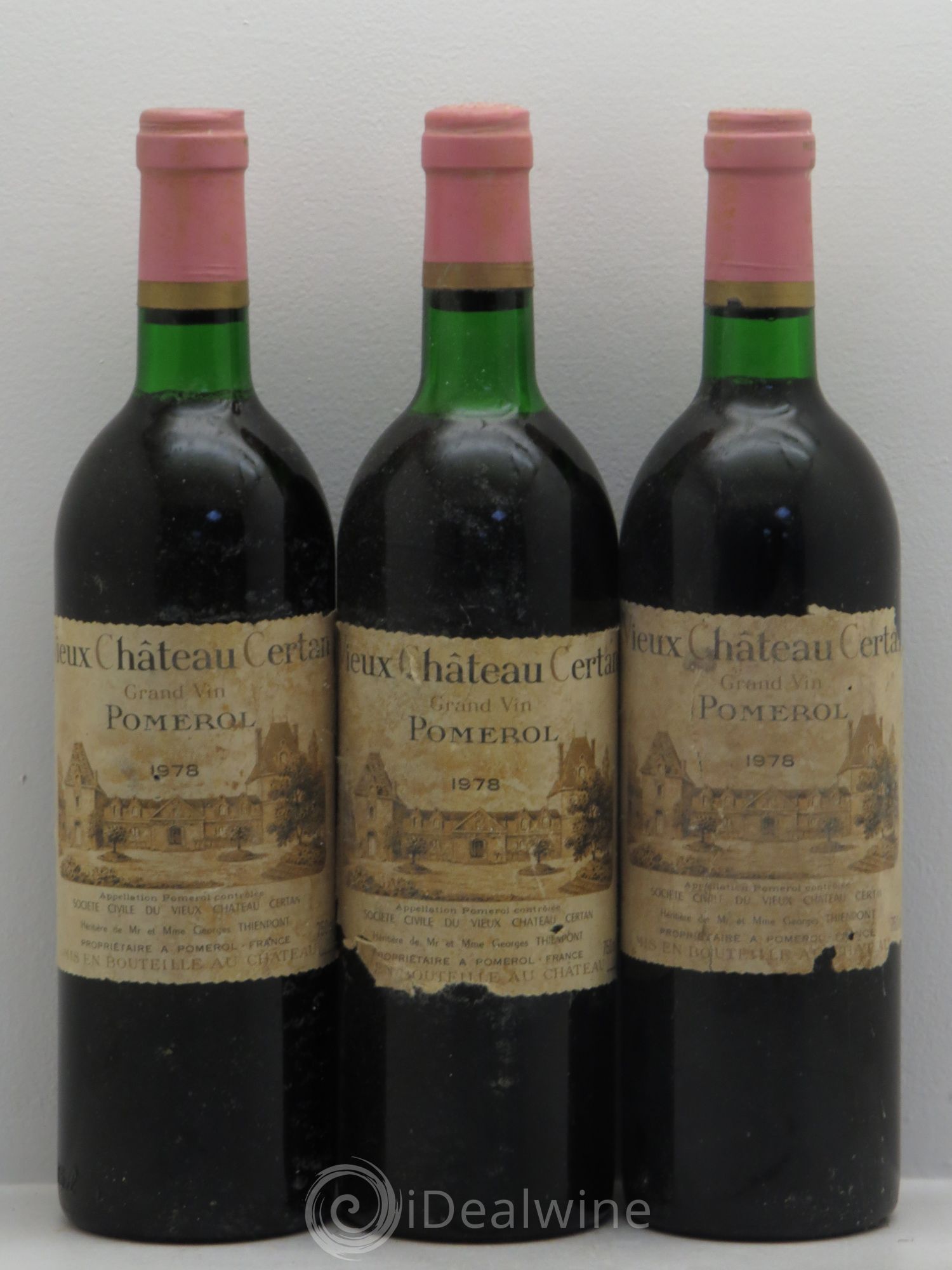 Vieux Château Certan 1978 - Lot de 3 bouteilles - 0