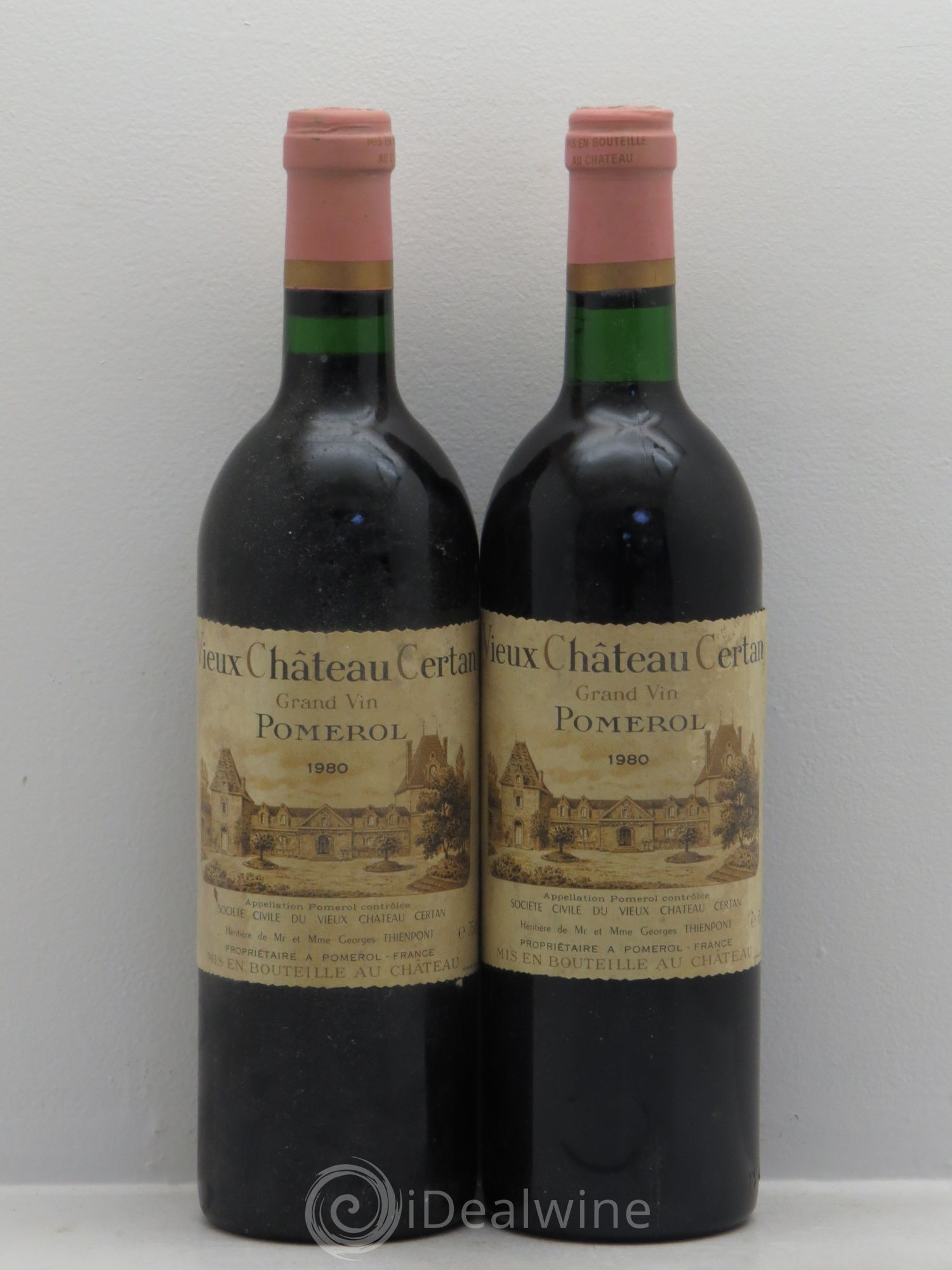 Vieux Château Certan 1980 - Lot de 2 bouteilles - 0