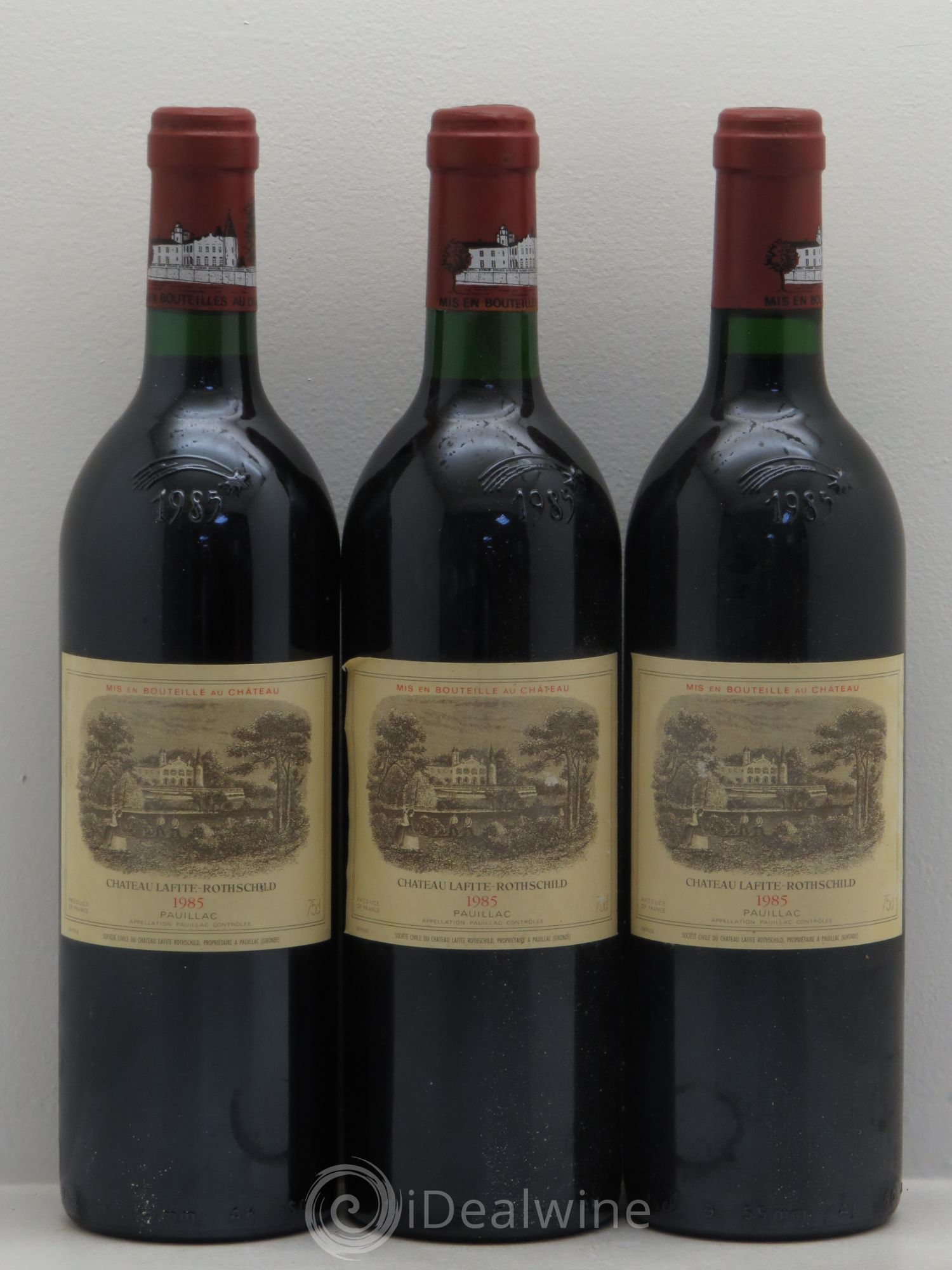Château Lafite Rothschild 1er Grand Cru Classé 1985 - Lot de 3 bouteilles - 0