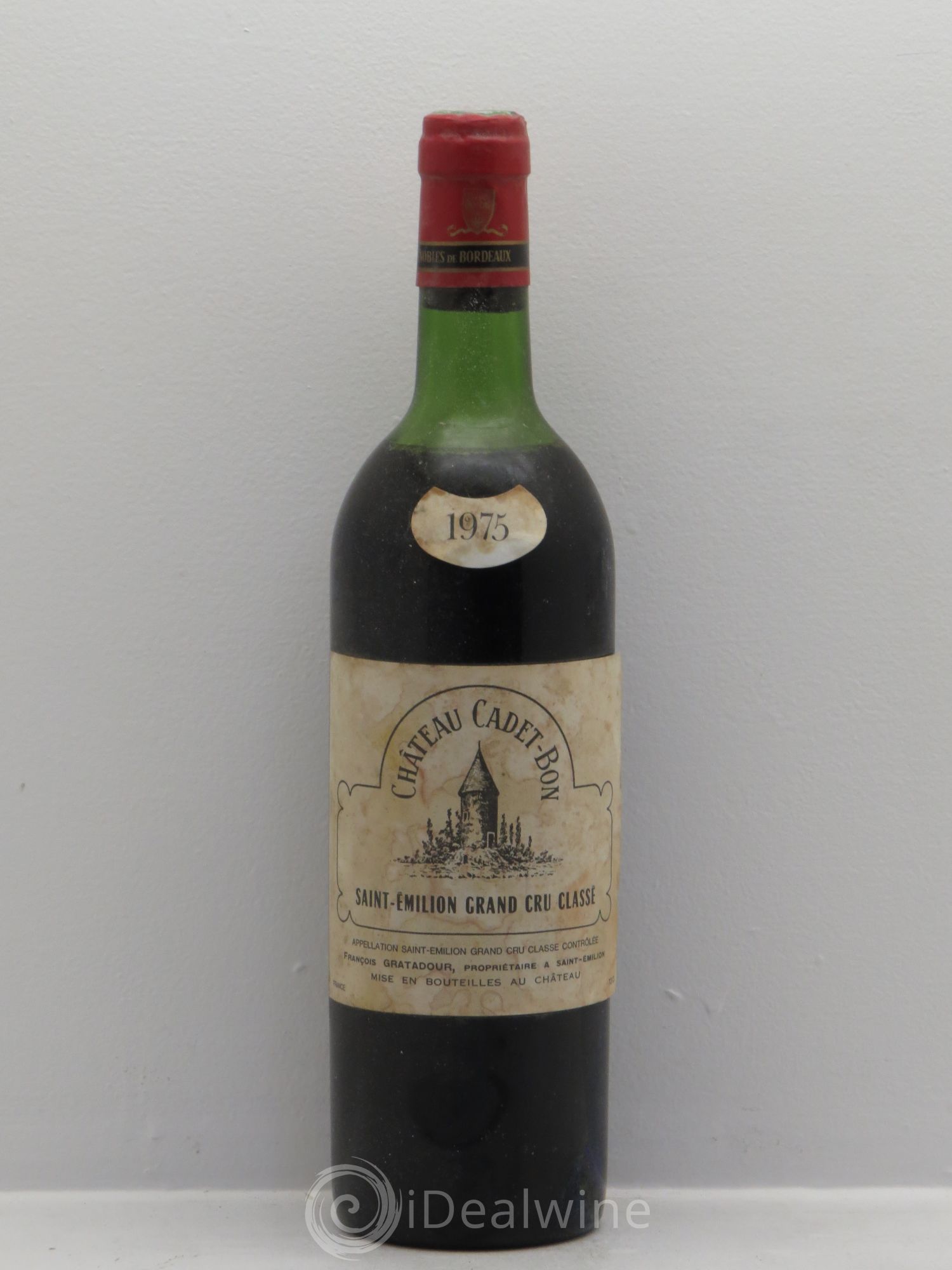 Château Cadet Bon Grand Cru Classé 1975 - Lot de 1 bouteille - 0
