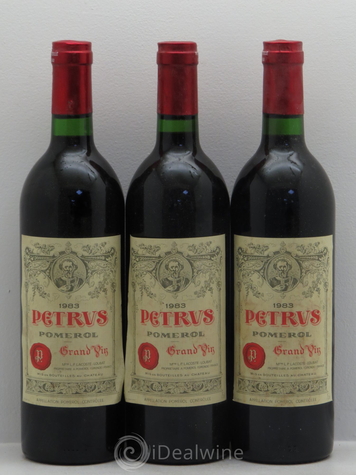 Petrus 1983 - Lot de 3 bouteilles - 0