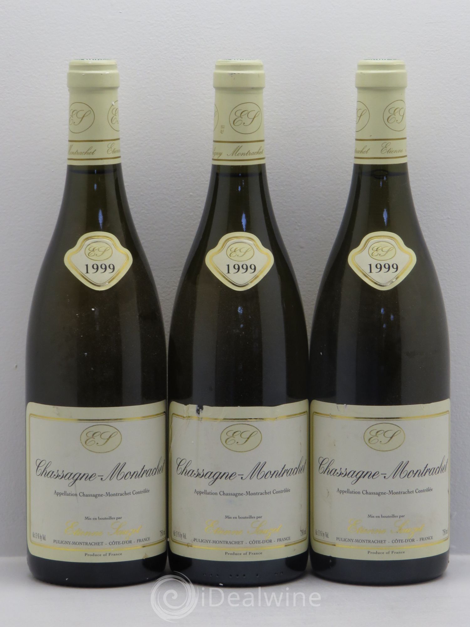 Chassagne-Montrachet Etienne Sauzet 1999 - Lot de 3 bouteilles - 0