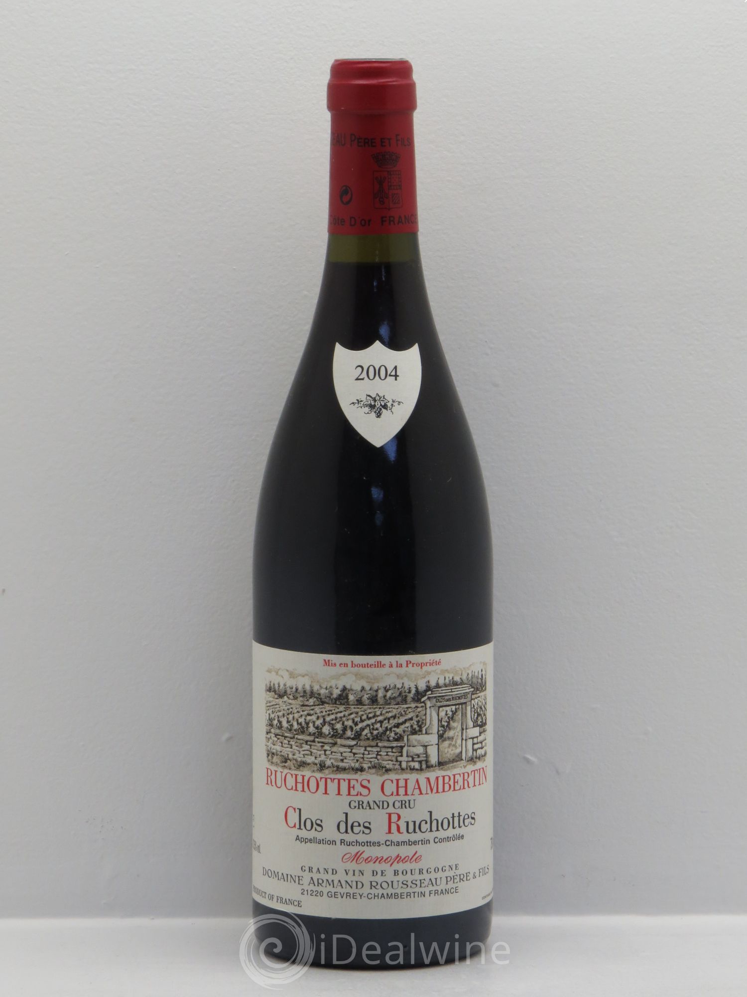 Ruchottes-Chambertin Grand Cru Clos des Ruchottes Armand Rousseau (Domaine) 2004 - Lot de 1 bouteille - 0