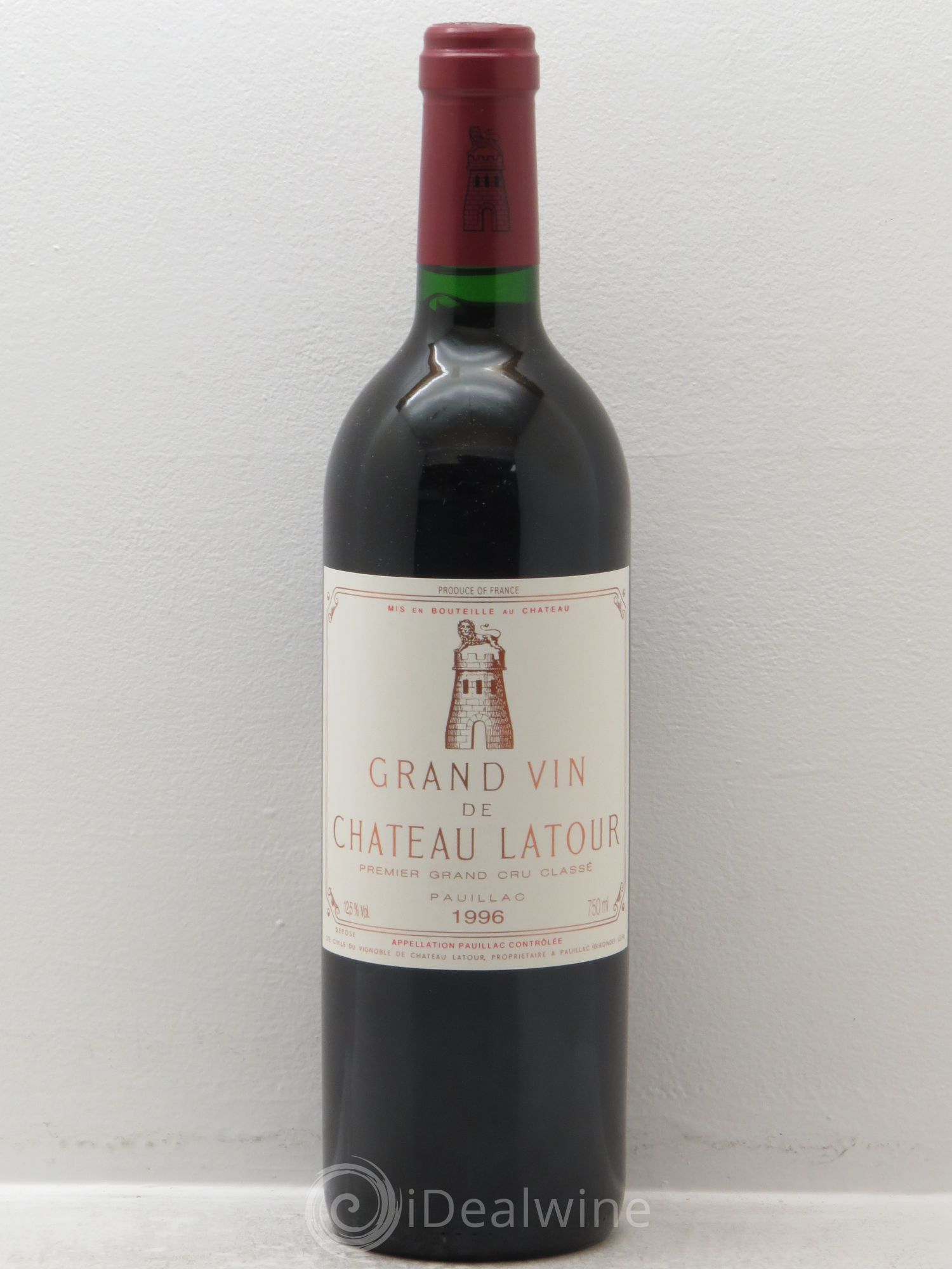 Château Latour 1er Grand Cru Classé 1996 - Lot de 1 bouteille - 0