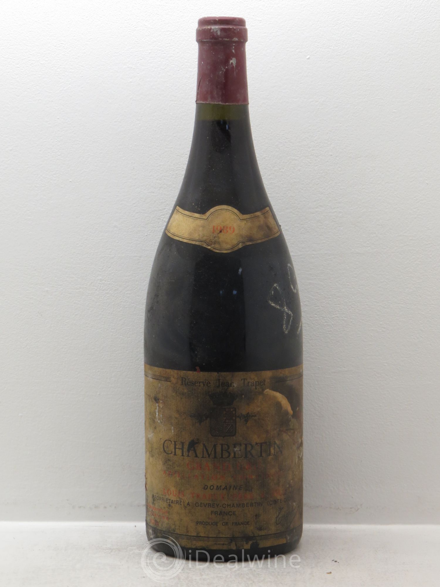 Chambertin Grand Cru Domaine Trapet (Réserve Jean Trapet) 1989 - Lot de 1 magnum - 0