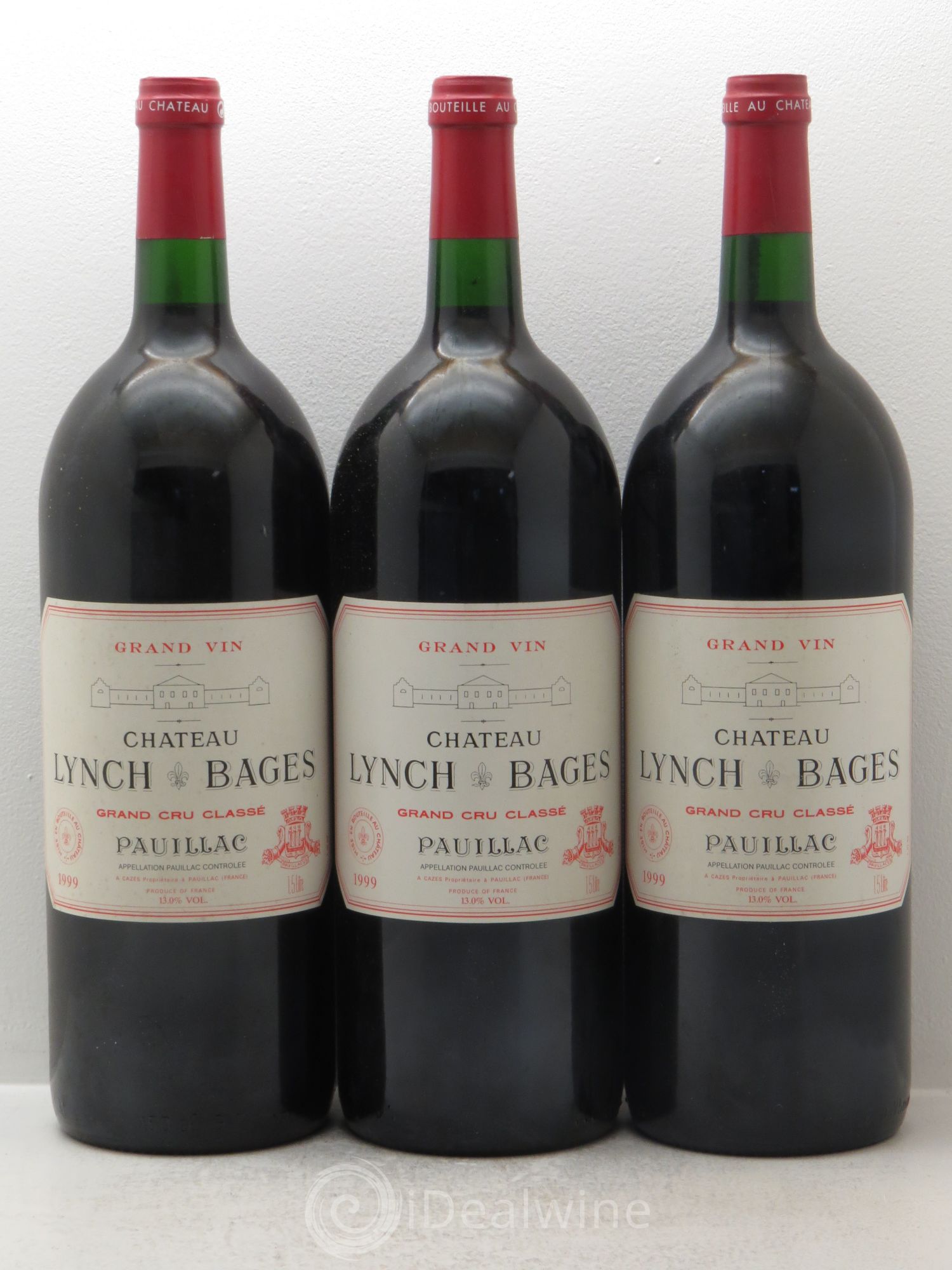 Château Lynch Bages 5ème Grand Cru Classé 1999 - Lot de 3 magnums - 0