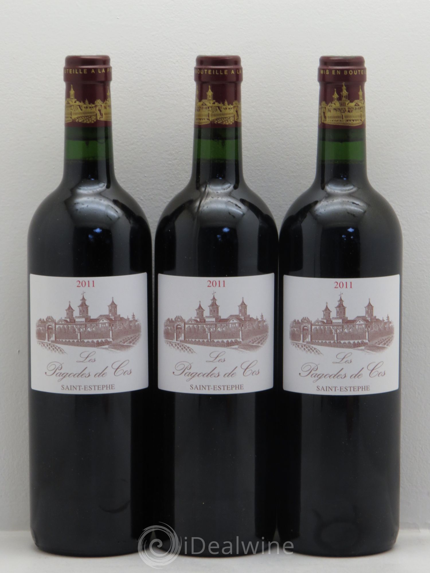 Les Pagodes de Cos Second Vin 2011 - Posten von 3 Flaschen - 0