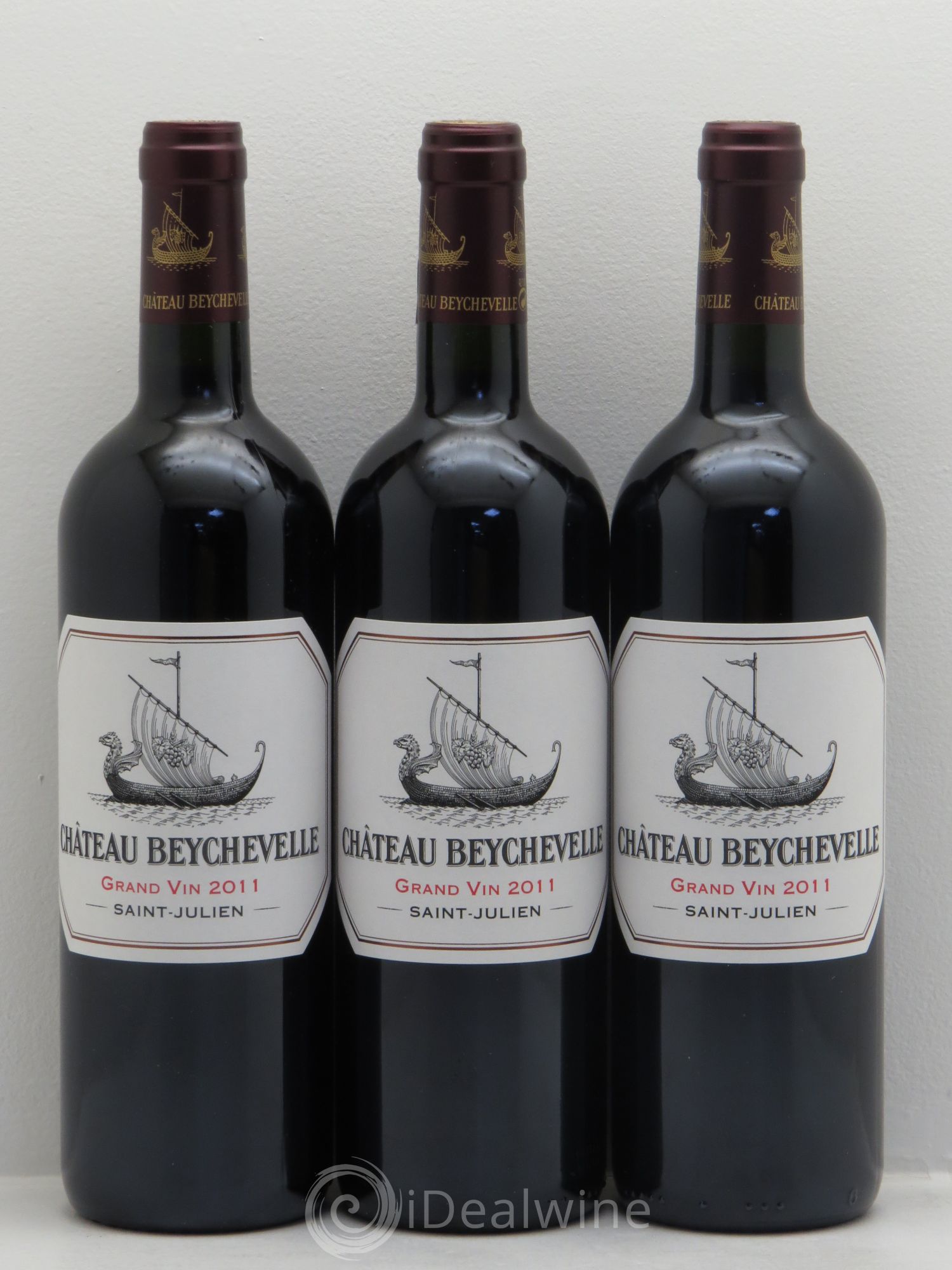 Château Beychevelle 4ème Grand Cru Classé 2011 - Lot de 3 bouteilles - 0