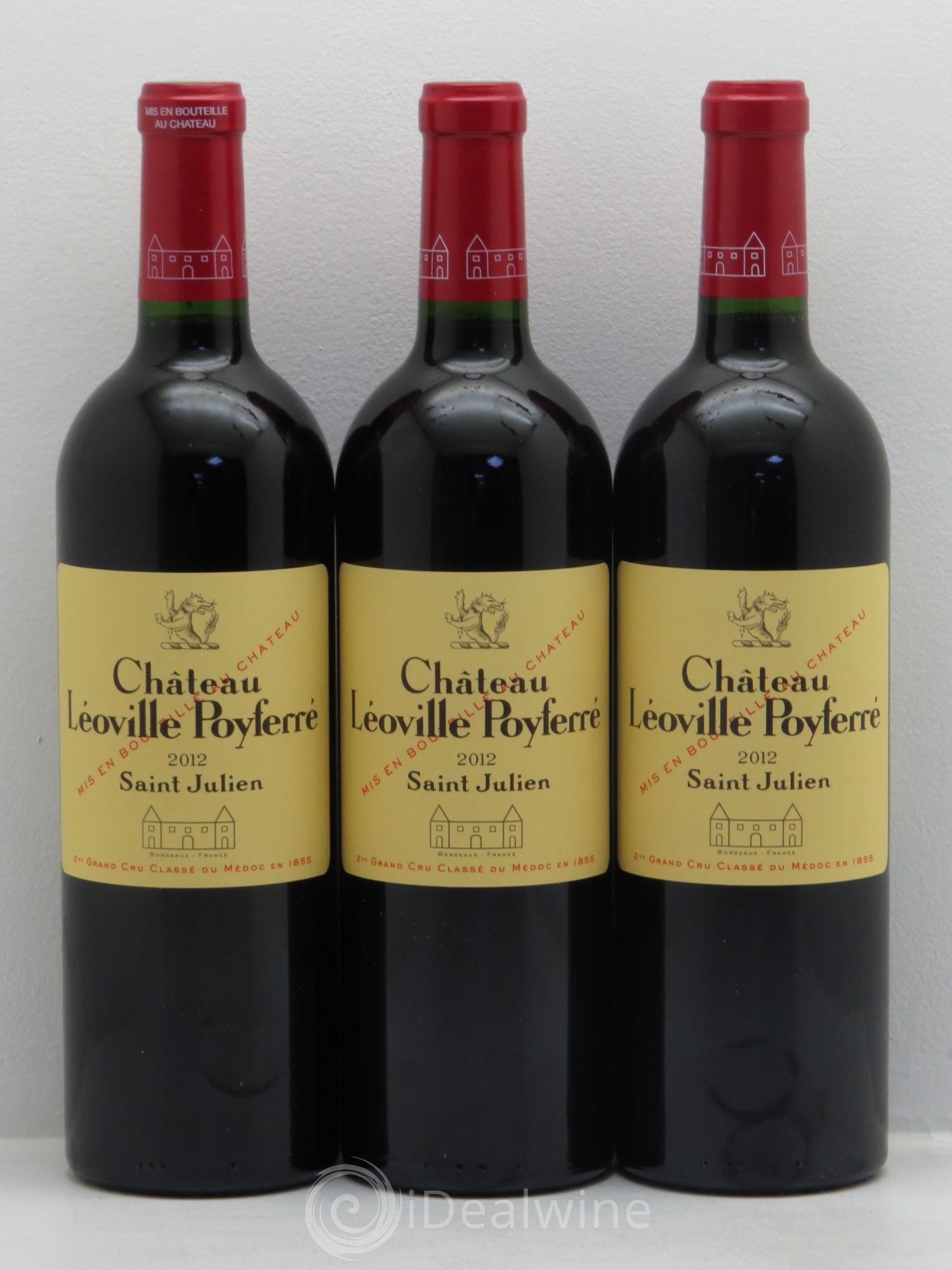Château Léoville Poyferré 2ème Grand Cru Classé 2012 - Lot de 3 bouteilles - 0
