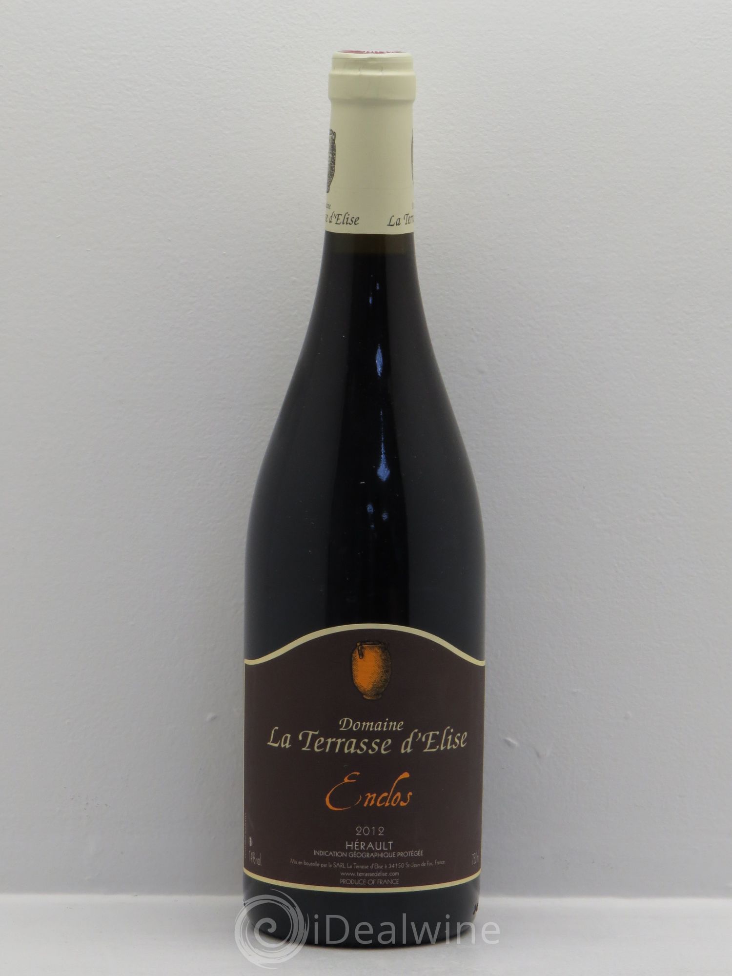 Pays d'Hérault L'Enclos Terrasse d'Elise (Domaine de la) 2012 - Lot de 1 bouteille - 0