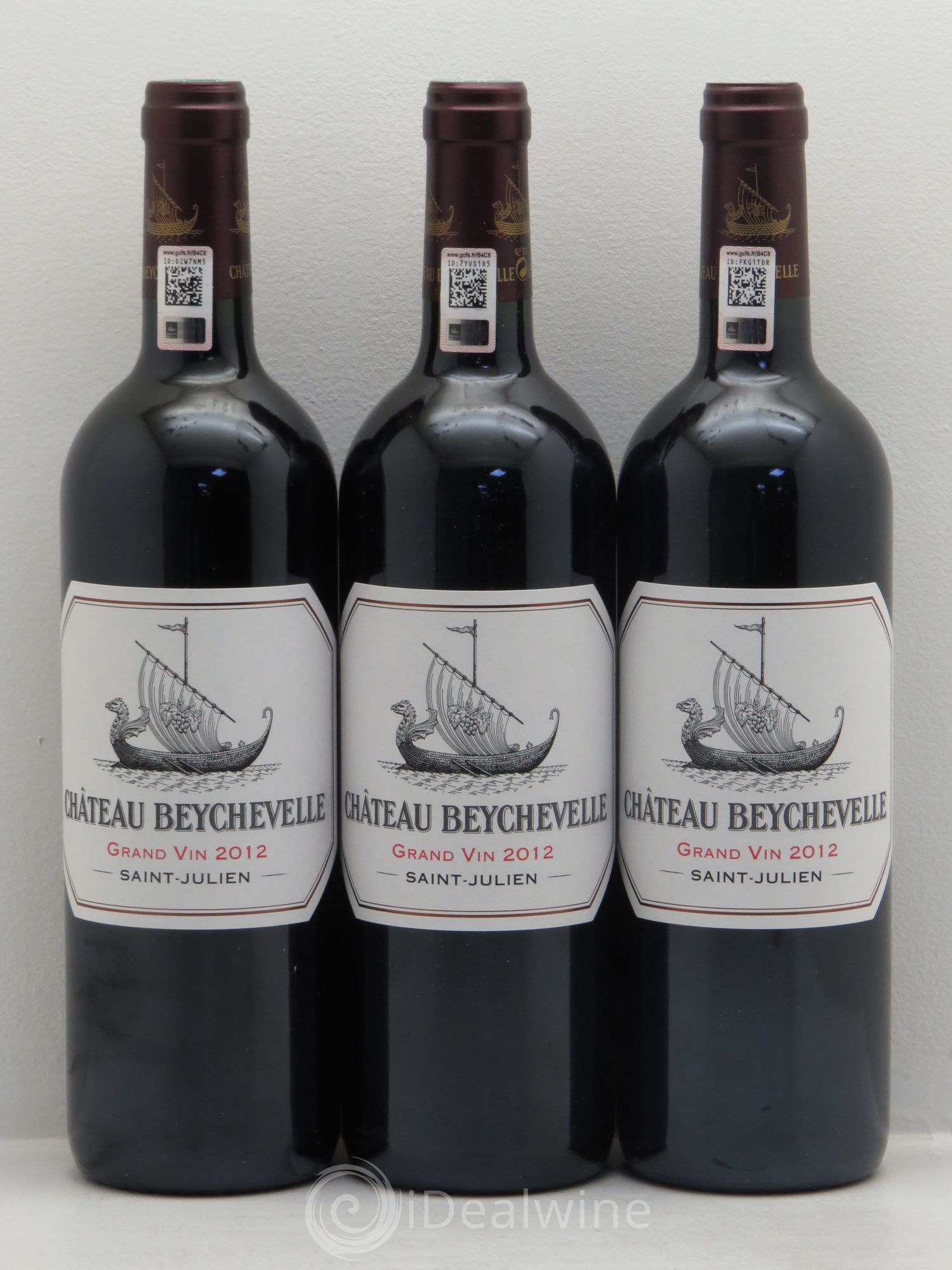 Château Beychevelle 4ème Grand Cru Classé 2012 - Lot de 3 bouteilles - 0