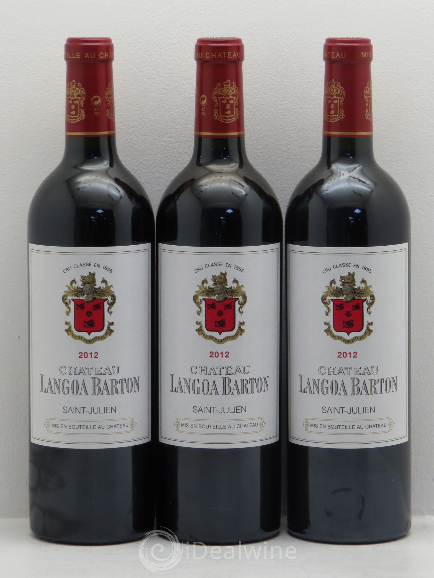 Château Langoa Barton 3ème Grand Cru Classé 2012 - Lot de 3 bouteilles - 0