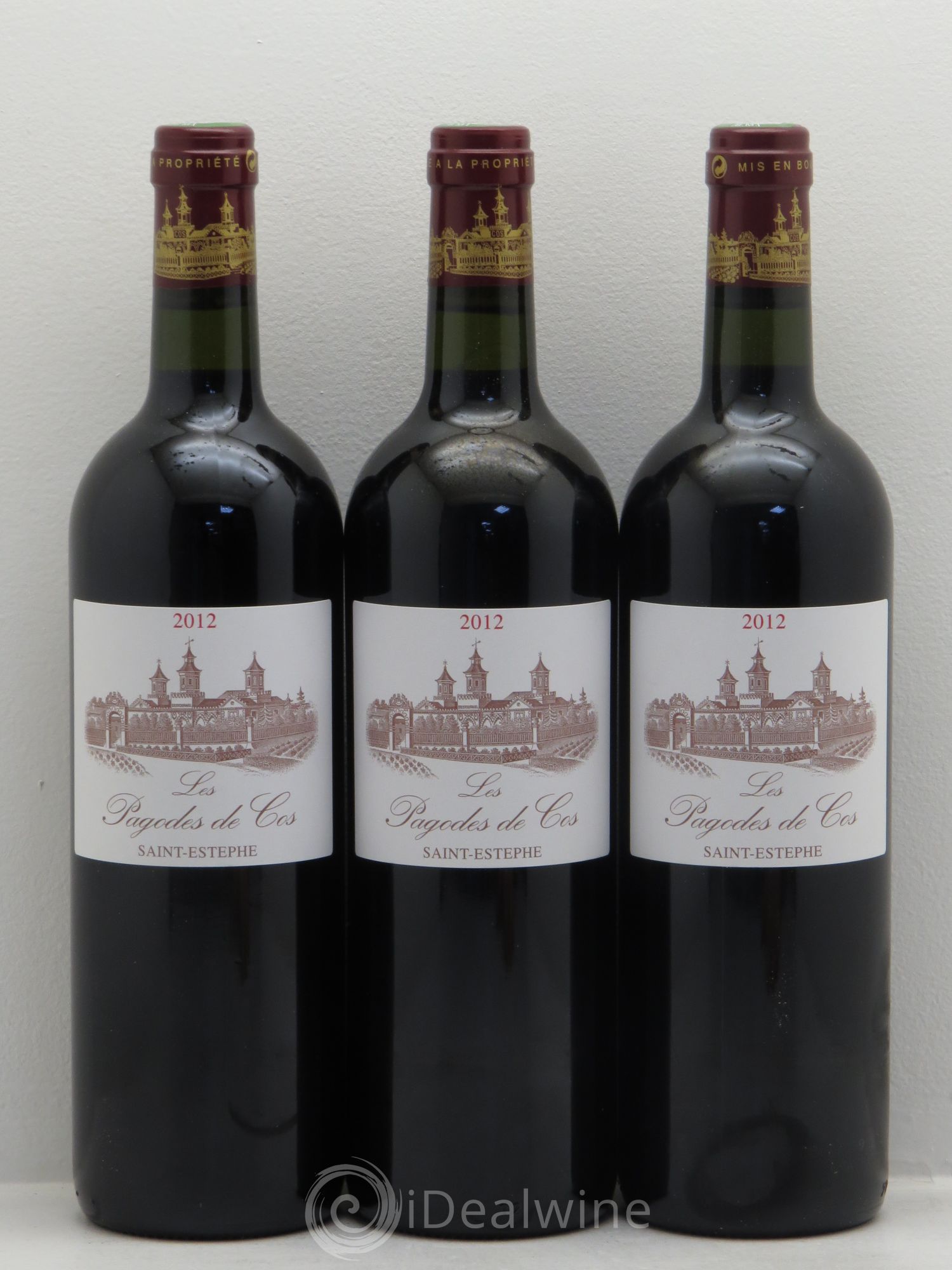 Les Pagodes de Cos Second Vin 2012 - Lot de 3 bouteilles - 0
