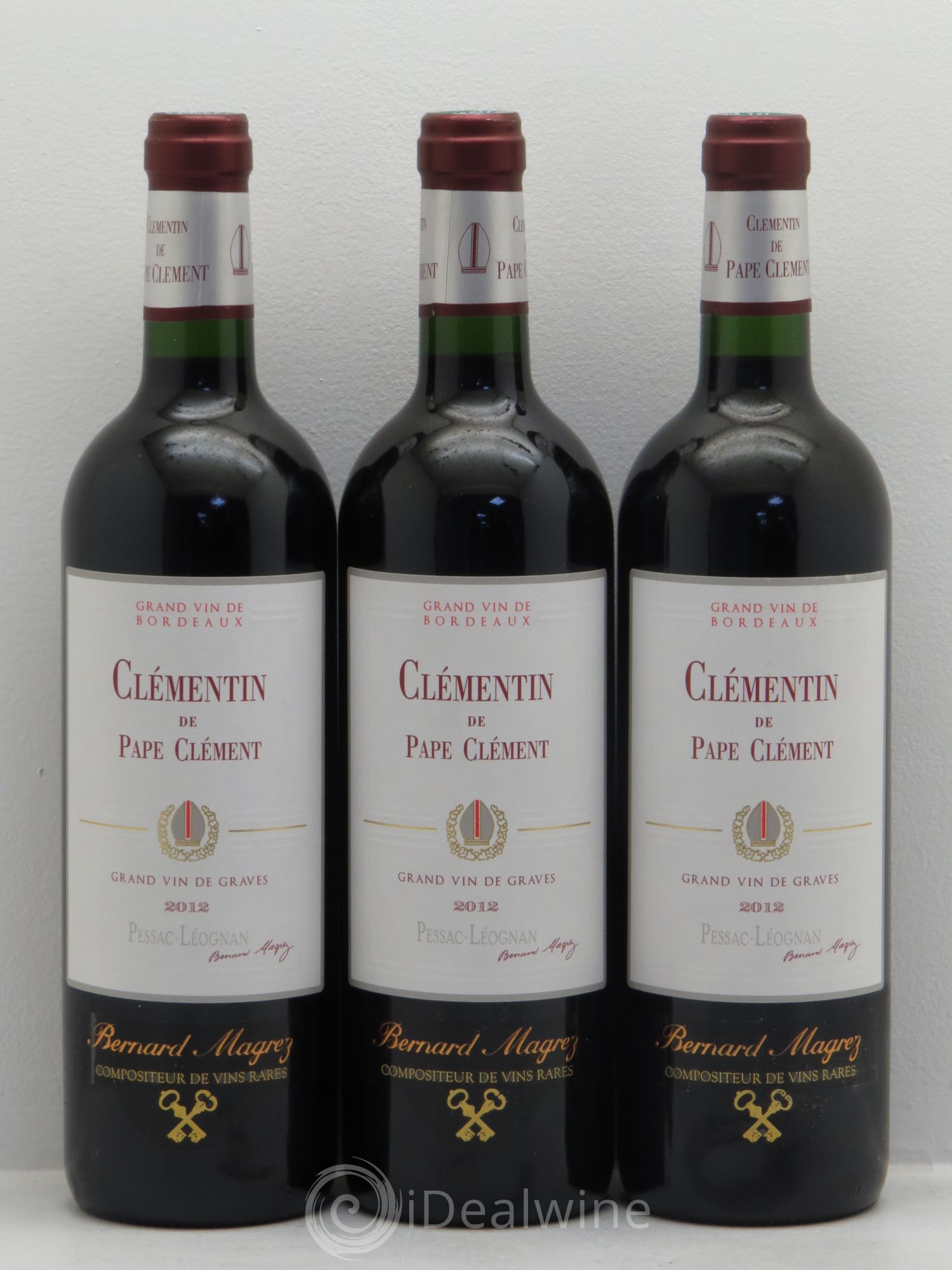 Le Clémentin de Pape Clément Second Vin 2012 - Lot de 3 bouteilles - 0