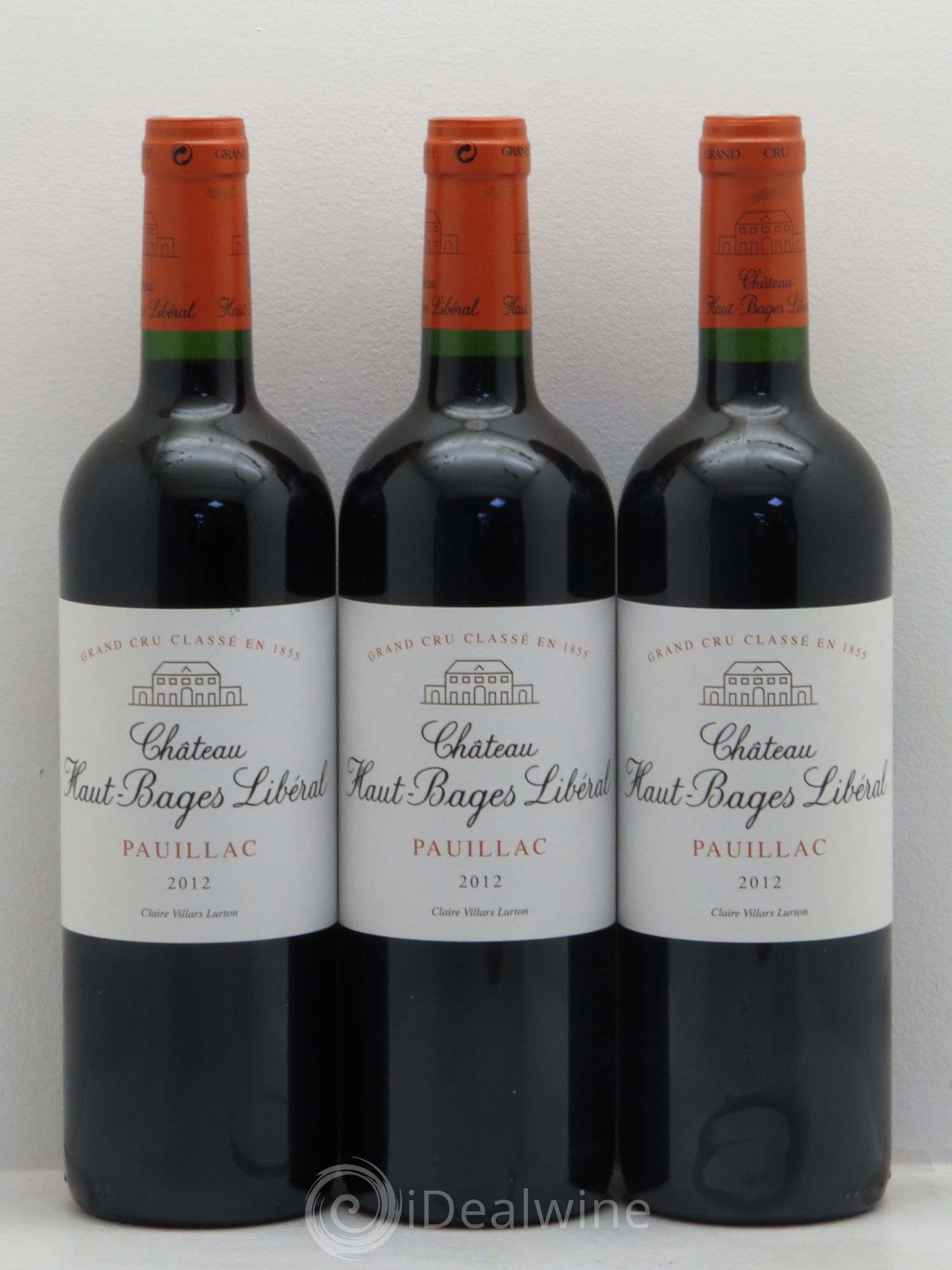 Château Haut Bages Libéral 5ème Grand Cru Classé 2012 - Lot de 3 bouteilles - 0