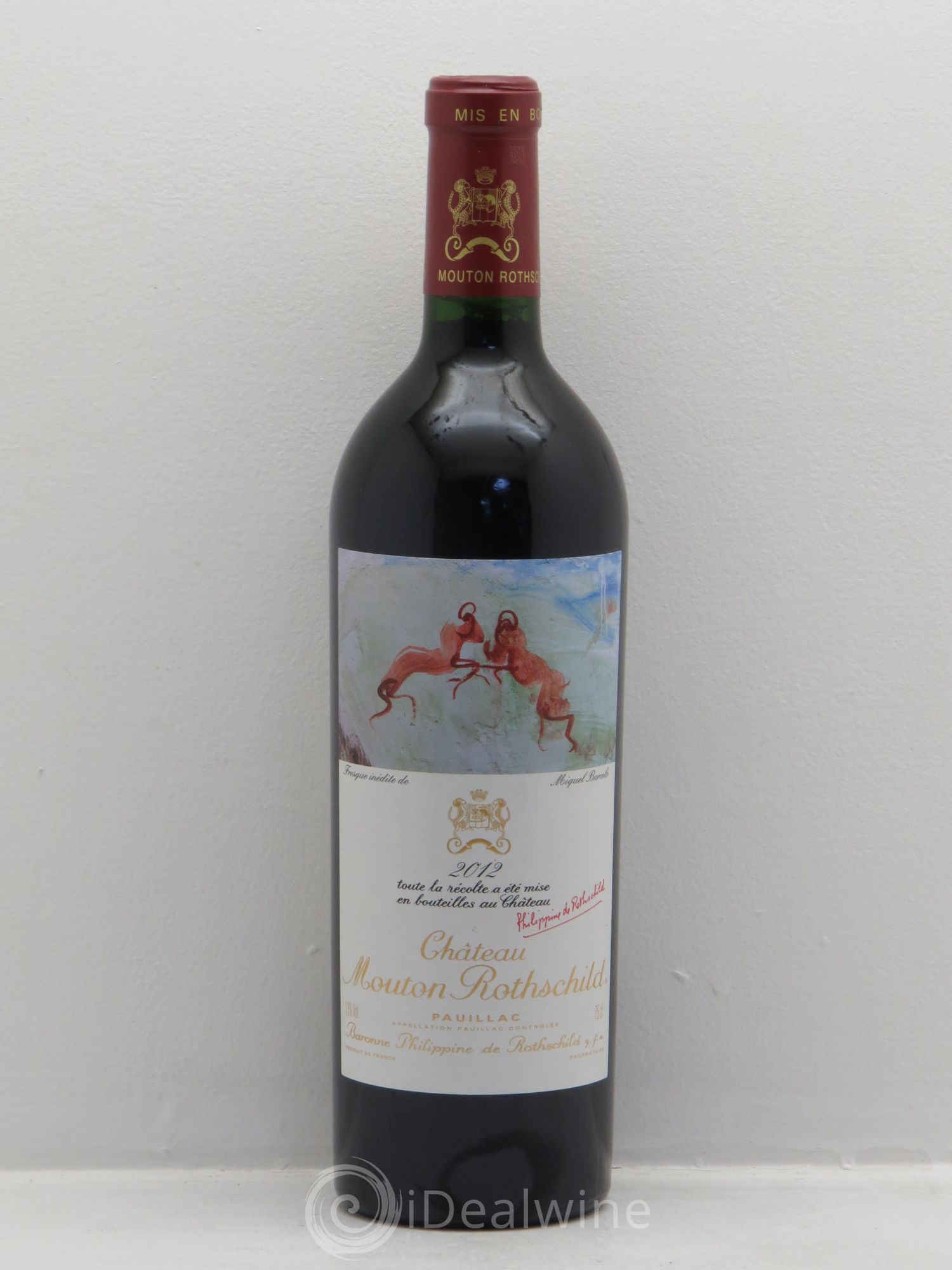 Château Mouton Rothschild 1er Grand Cru Classé 2012 - Lot de 1 bouteille - 0