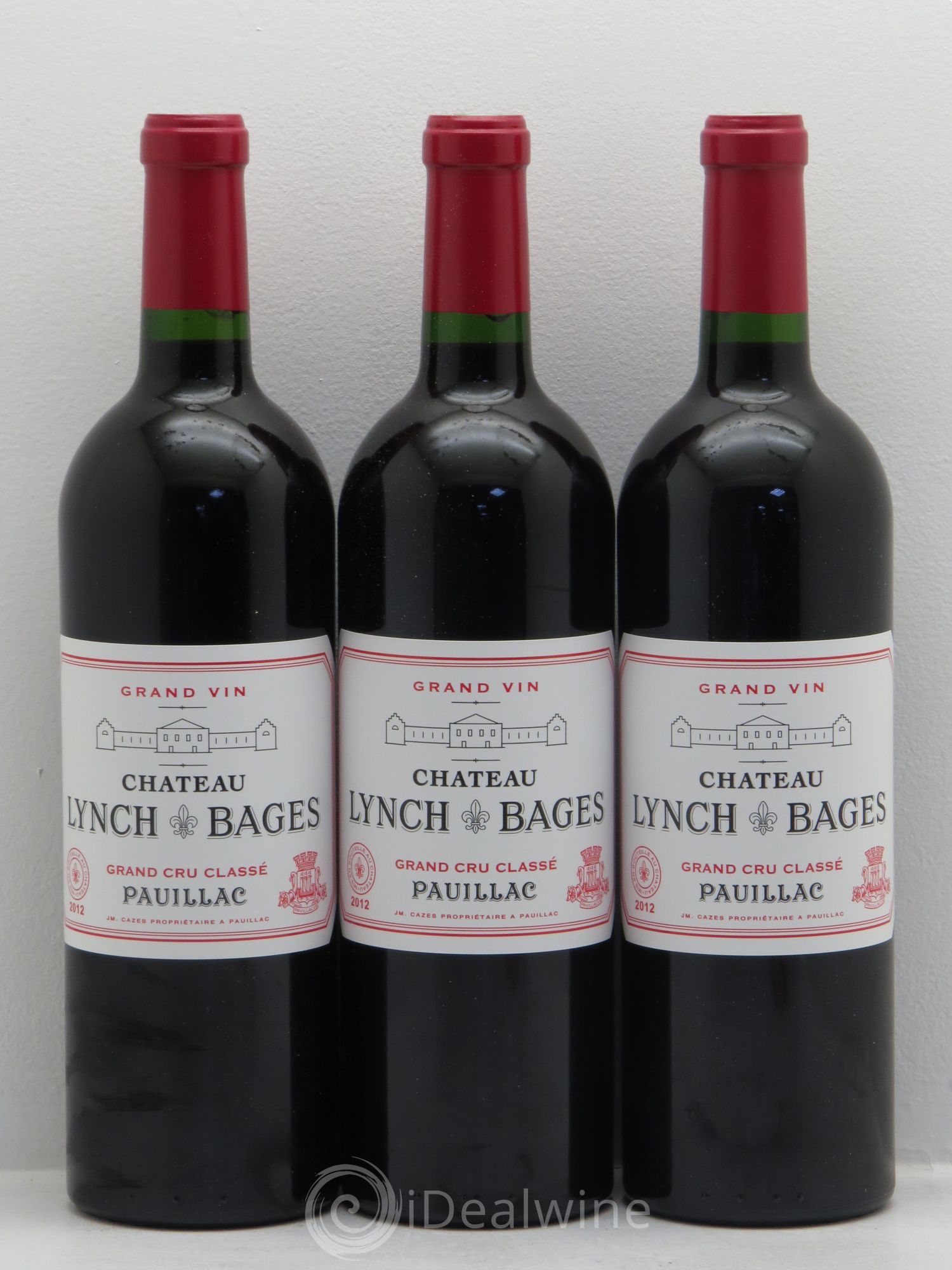 Château Lynch Bages 5ème Grand Cru Classé 2012 - Lot de 3 bouteilles - 0