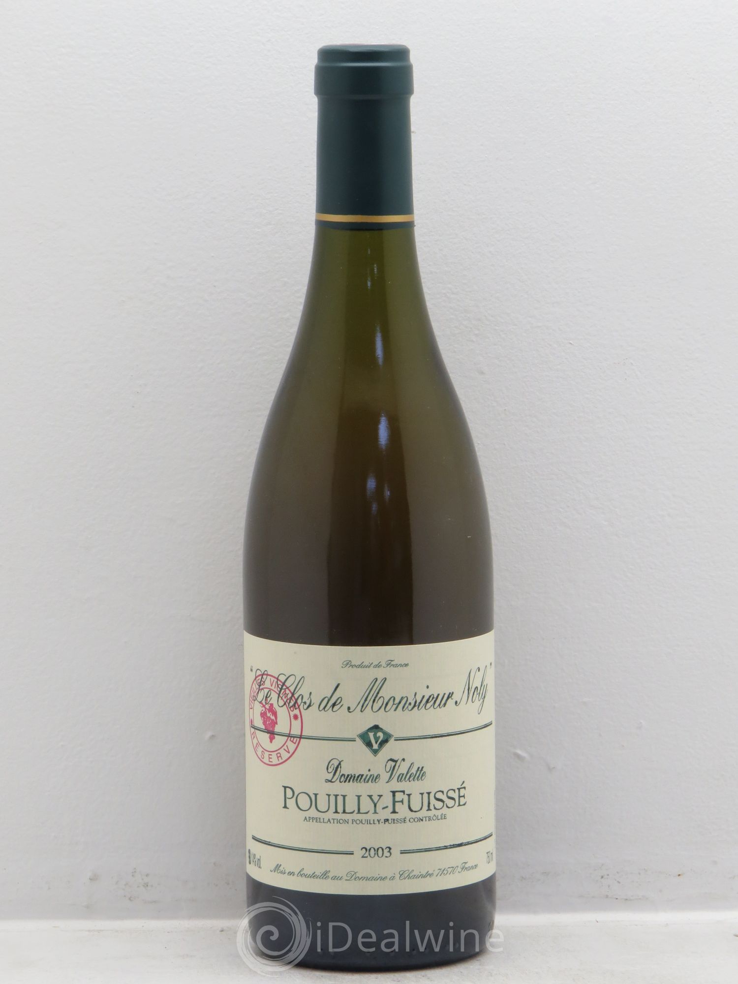 Pouilly-Fuissé Clos de Monsieur Noly Valette (Domaine) 2003 - Lot de 1 bouteille - 0