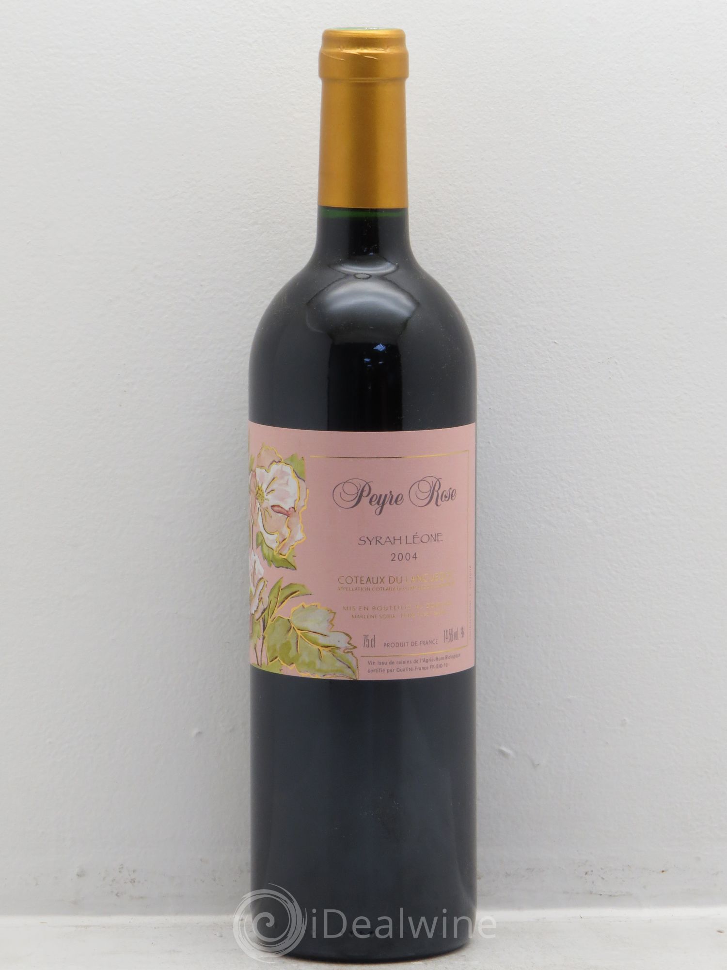 Coteaux du Languedoc Domaine Peyre Rose Belle Léone (anciennement Syrah Léone) Marlène Soria 2004 - Lot de 1 bouteille - 0
